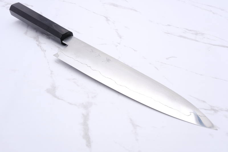 Tetsujin Hamono Ginsan Kasumi 210mm. Gyuto - Ebony