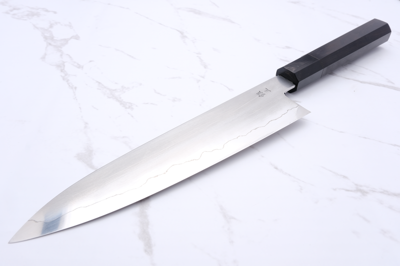 Tetsujin Hamono Ginsan Kasumi 210mm. Gyuto - Ebony