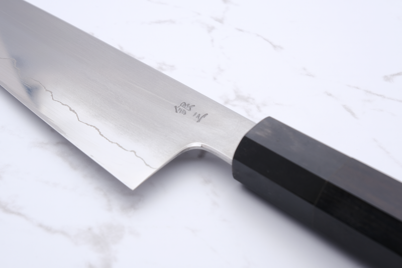 Tetsujin Hamono Ginsan Kasumi 210mm. Gyuto - Ebony