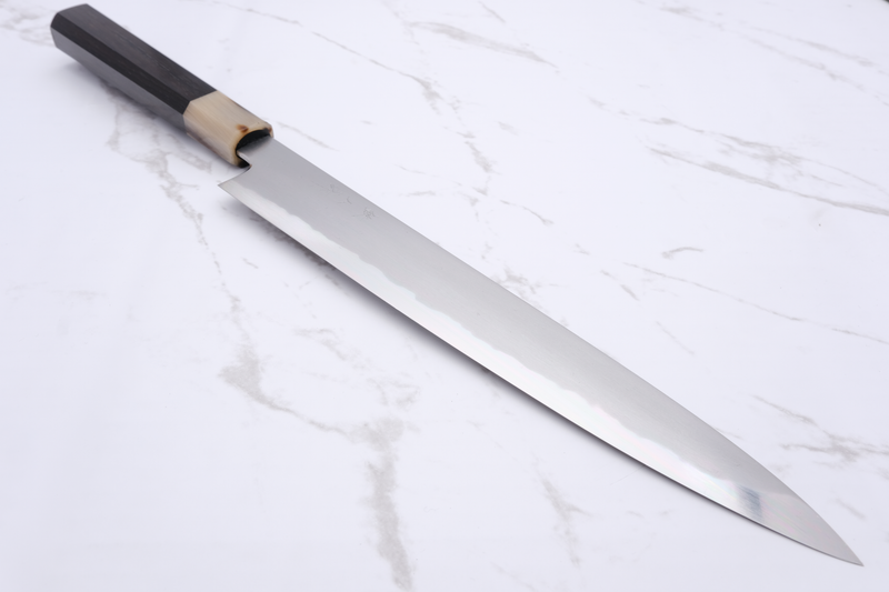 Tetsujin Hamono Blue #2 240mm. Sujihiki - Ebony