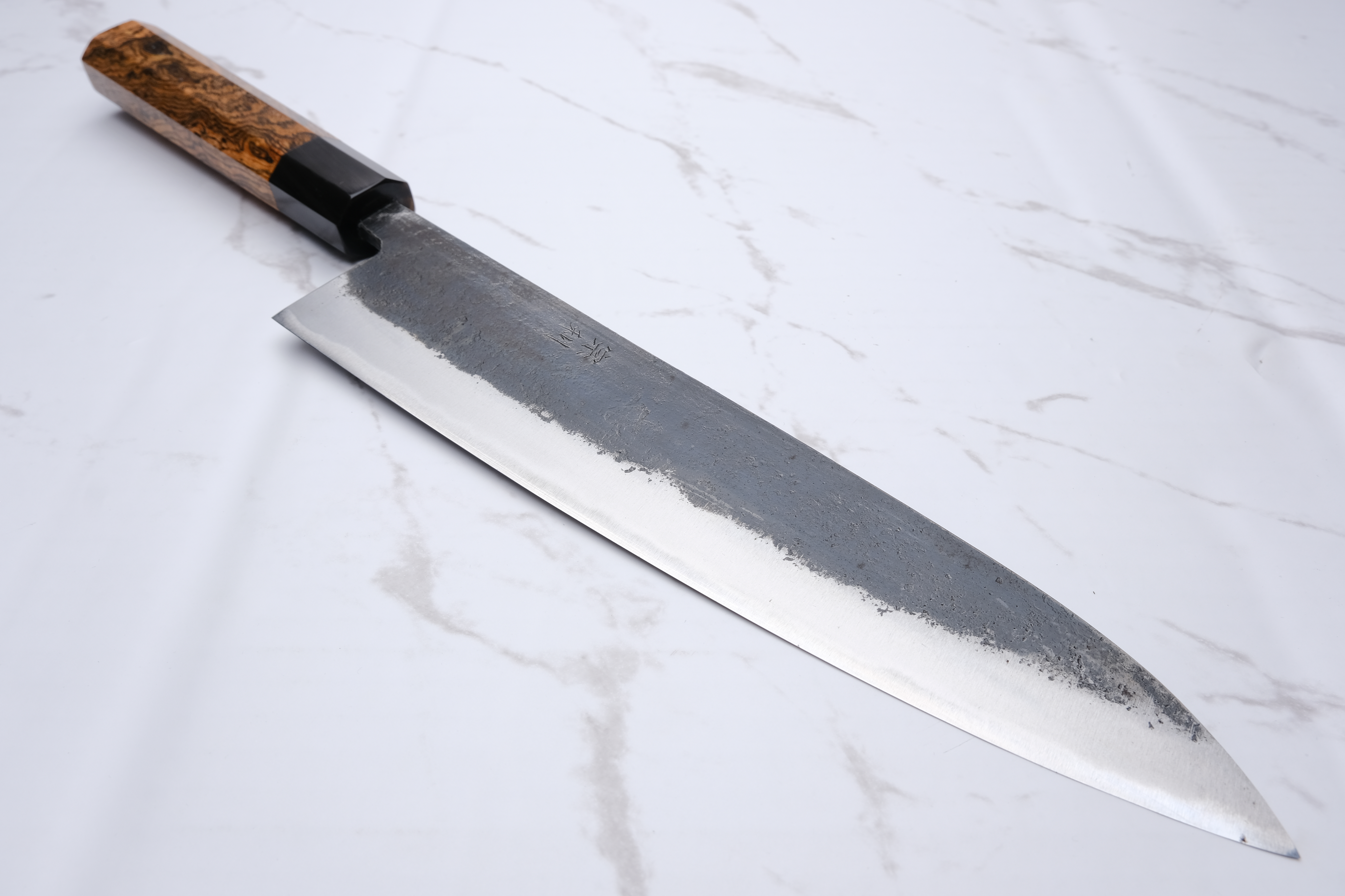 Munetoshi Black Nashiji 240 mm Gyuto - Shirogami #2