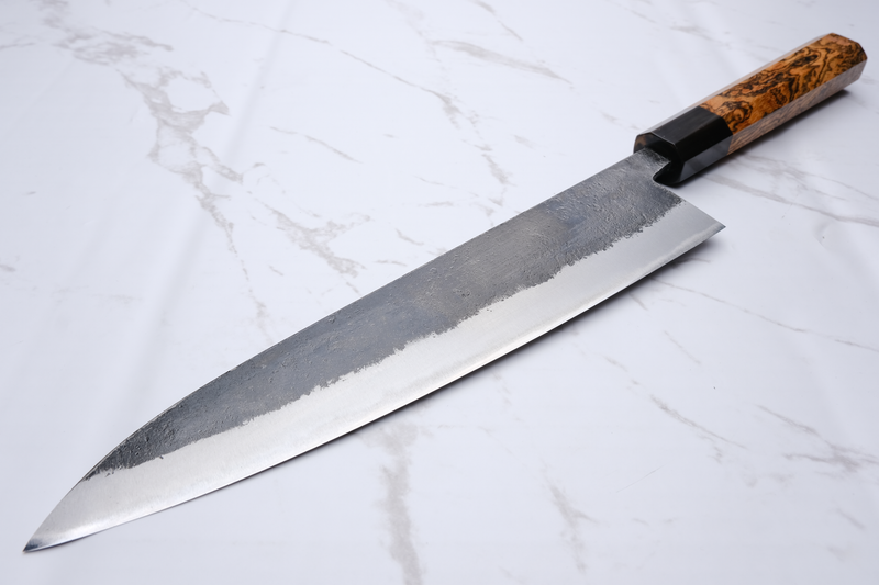 Munetoshi Black Nashiji 240 mm Gyuto - Shirogami #2