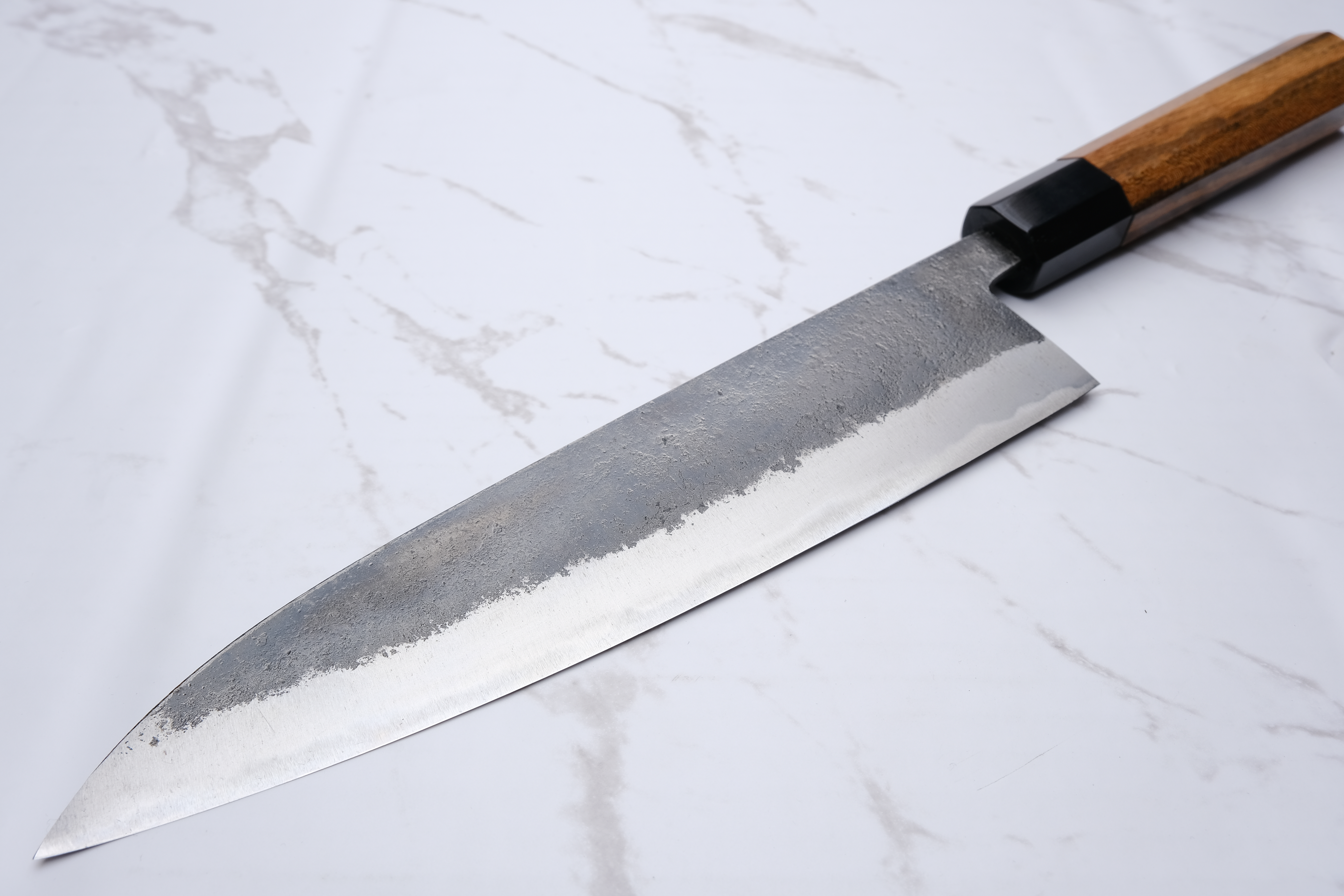 Munetoshi Black Nashiji 210 mm Gyuto - Shirogami #2