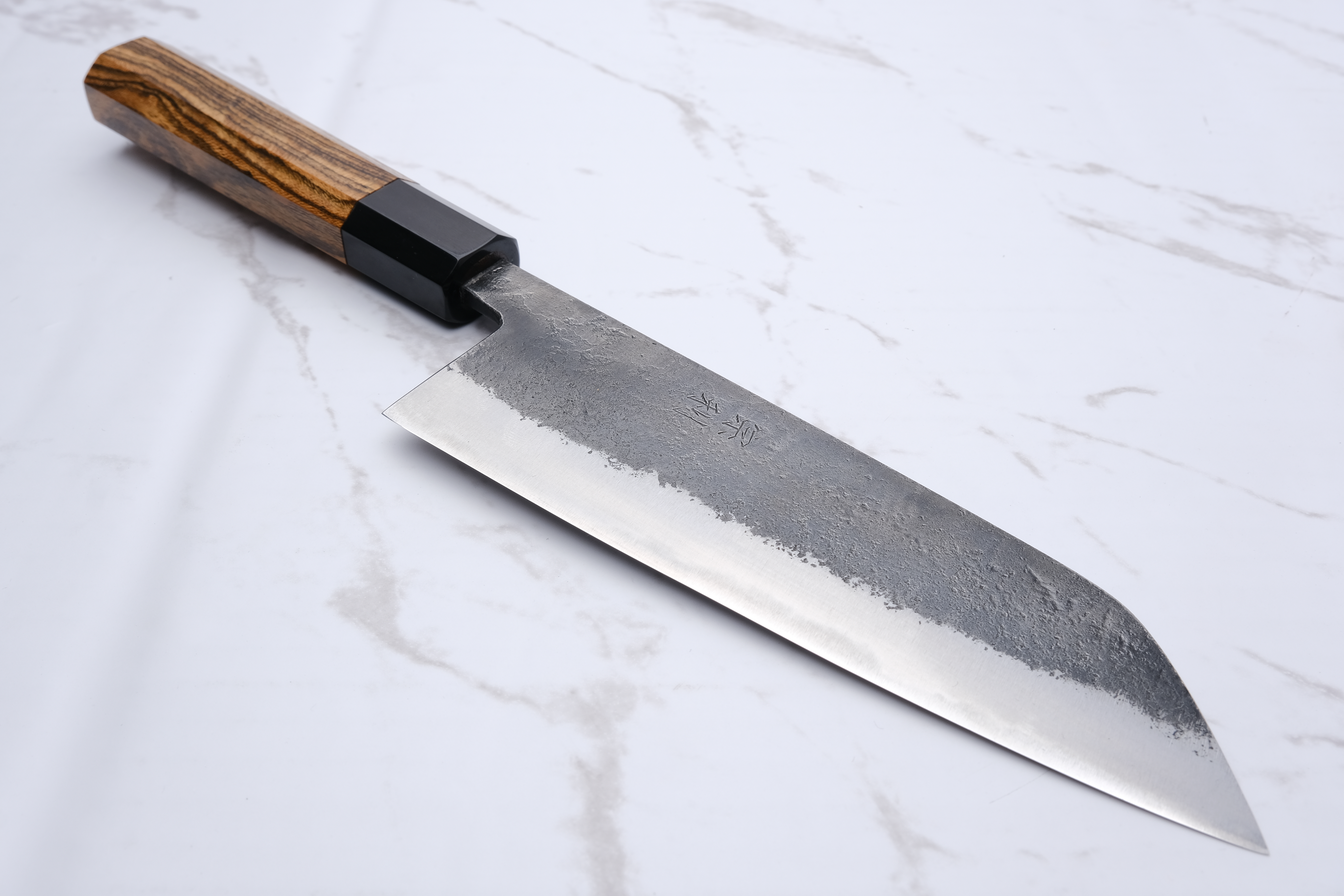 Munetoshi Black Nashiji 165 mm Bunka - Shirogami #2