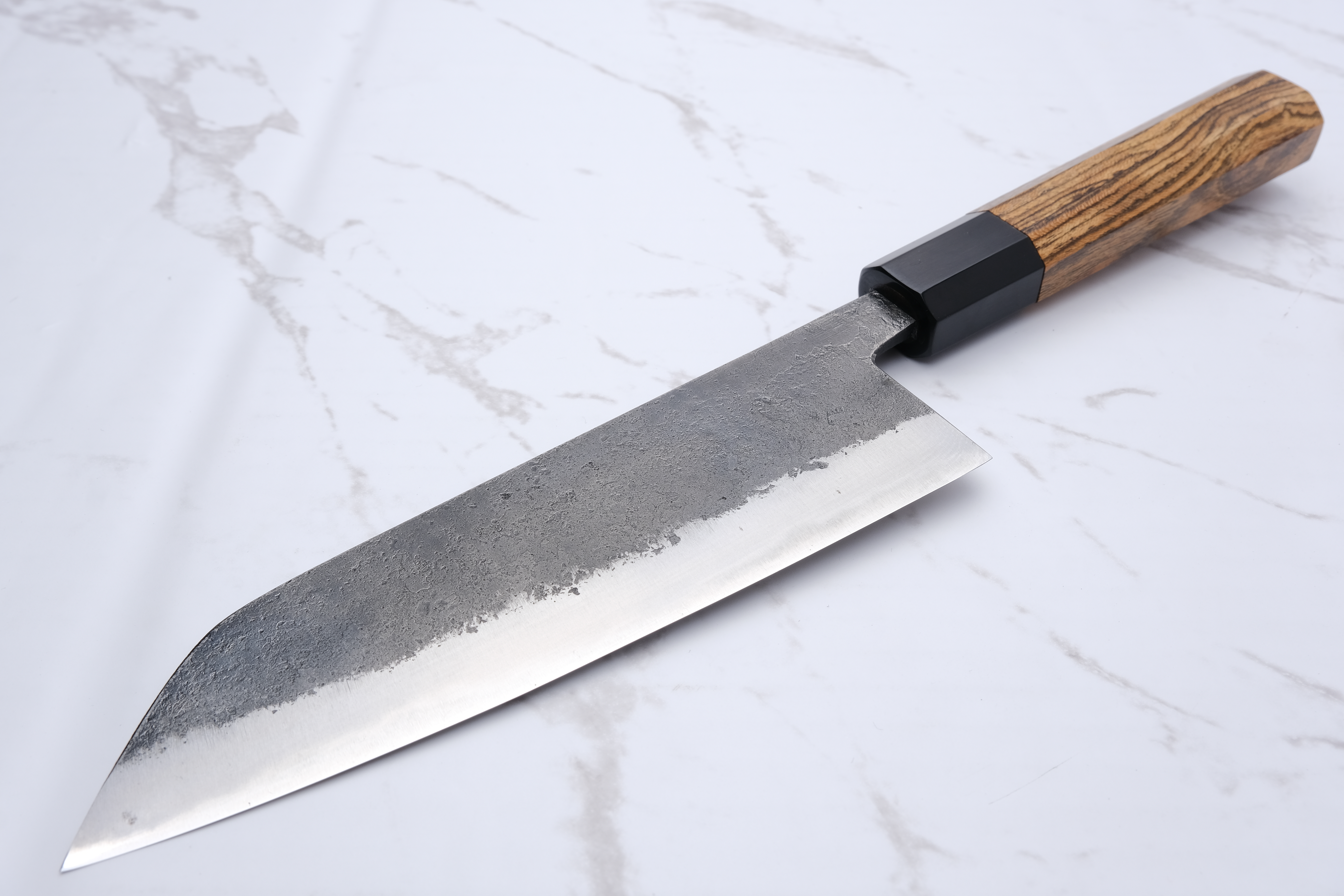 Munetoshi Black Nashiji 165 mm Bunka - Shirogami #2