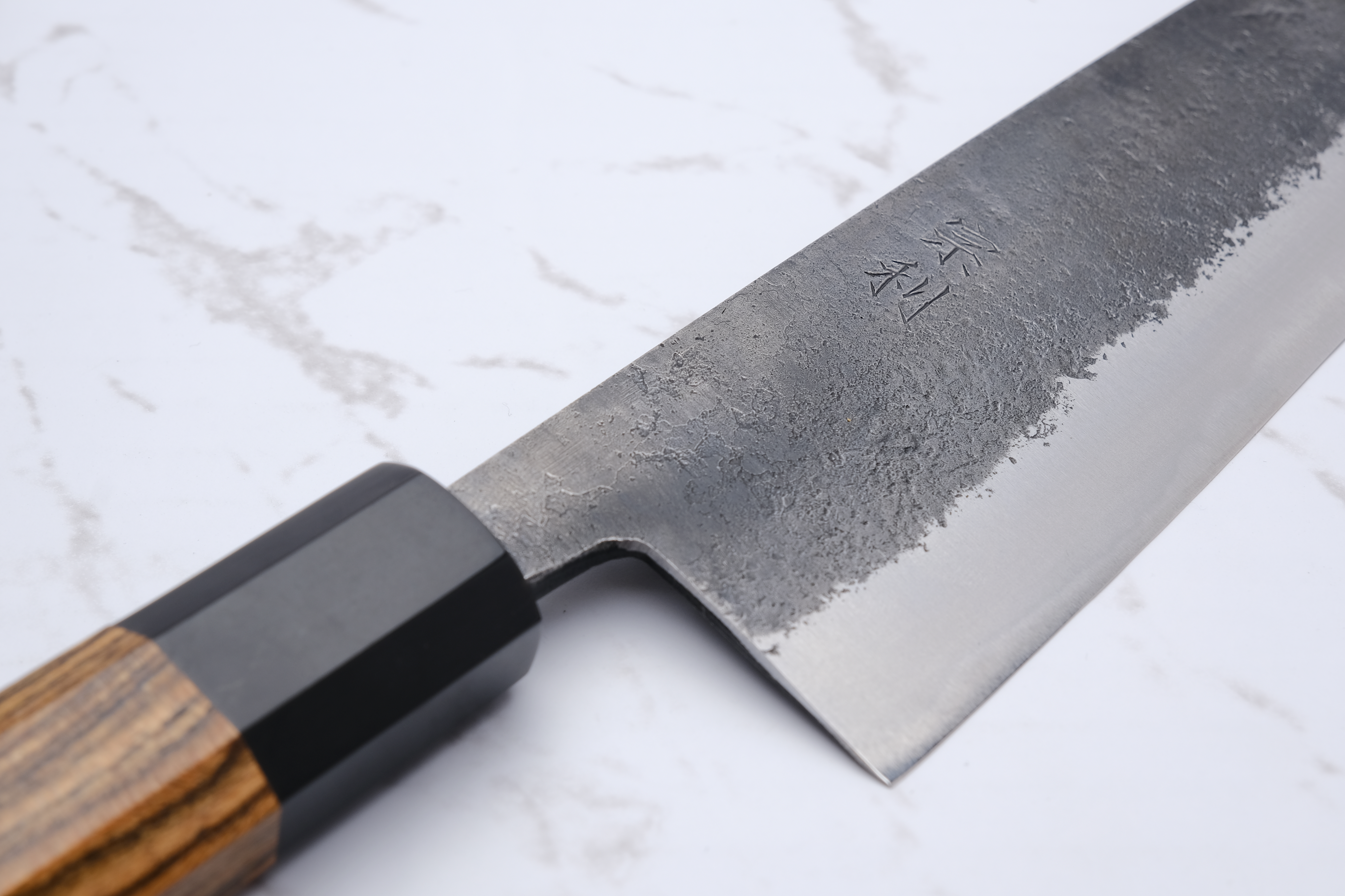 Munetoshi Black Nashiji 165 mm Bunka - Shirogami #2