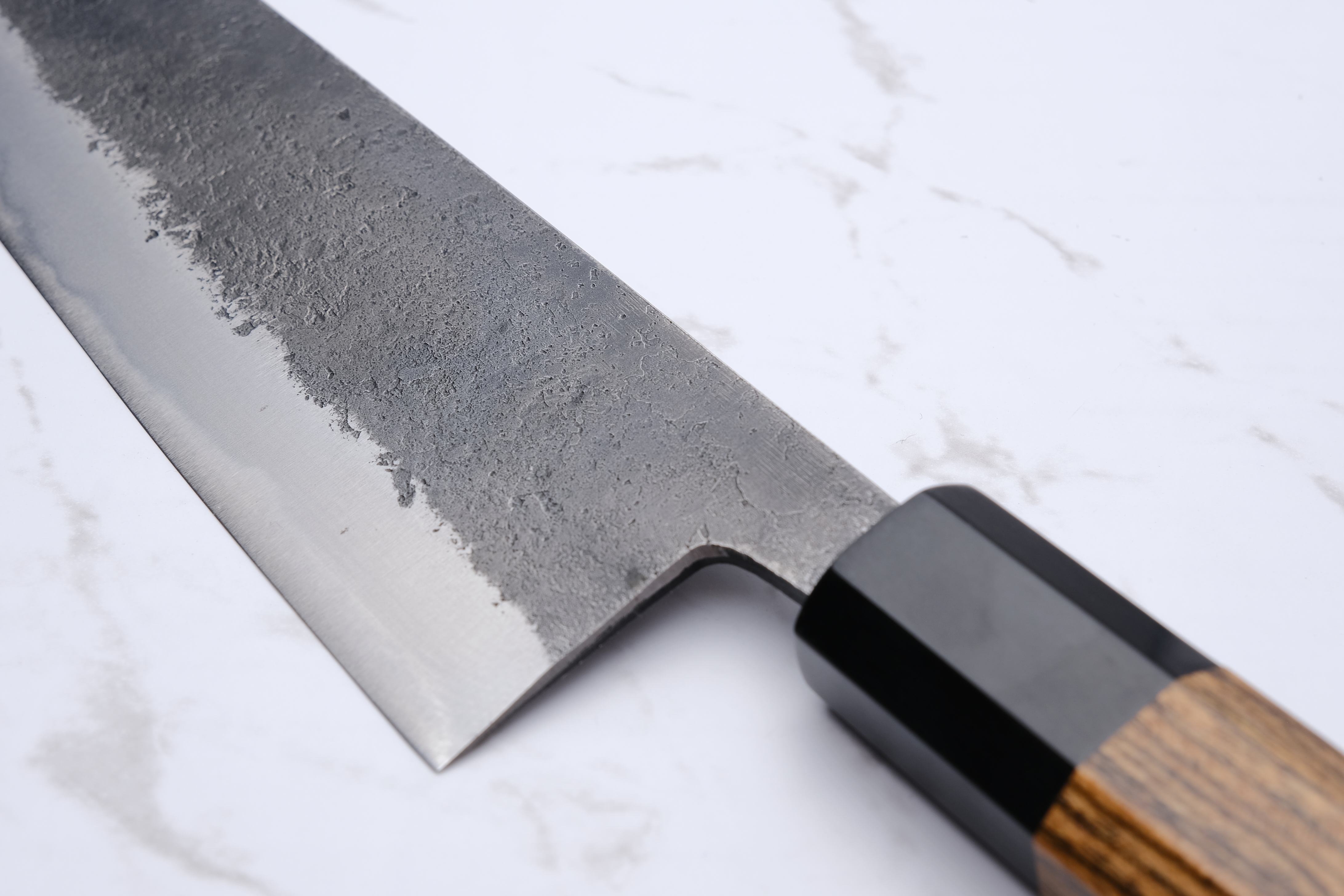 Munetoshi Black Nashiji 165 mm Bunka - Shirogami #2