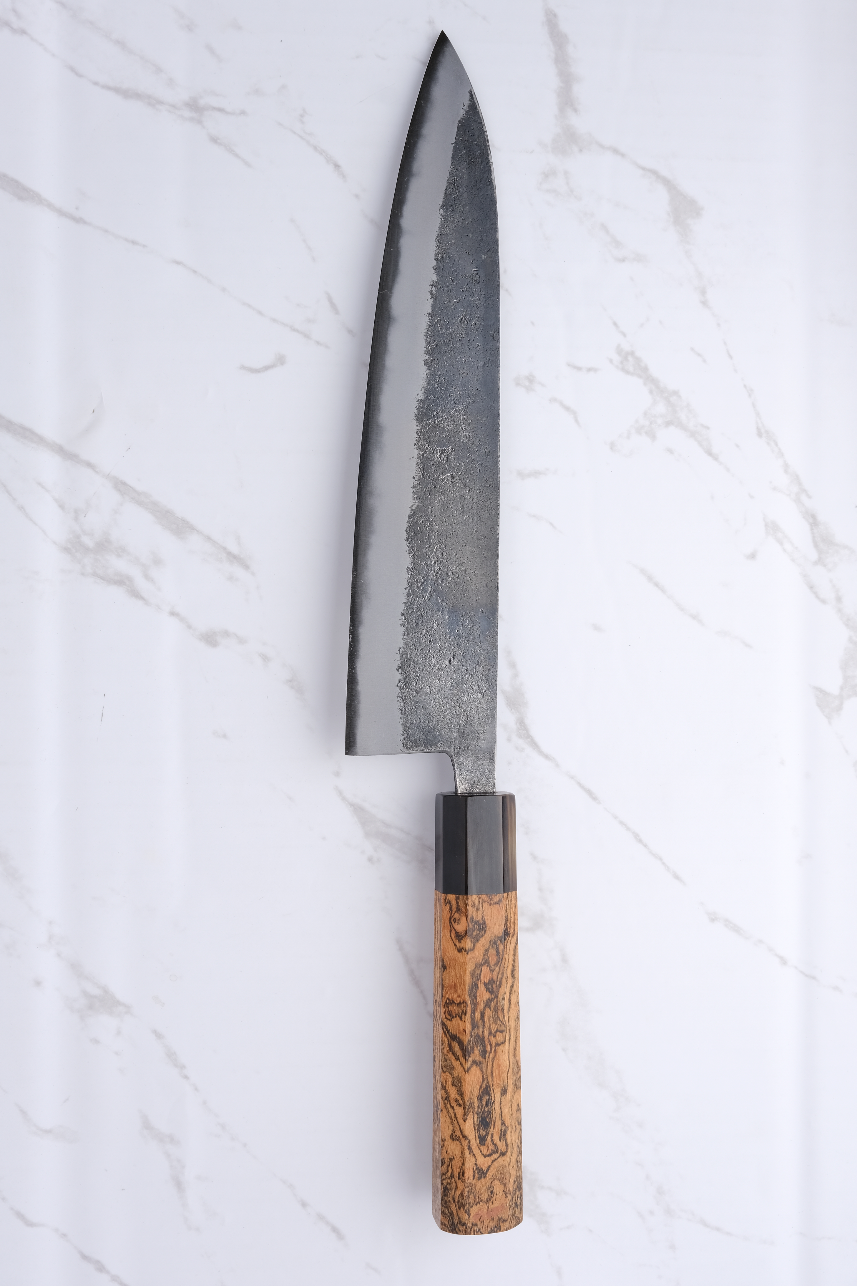 Munetoshi Black Nashiji 240 mm Gyuto - Shirogami #2