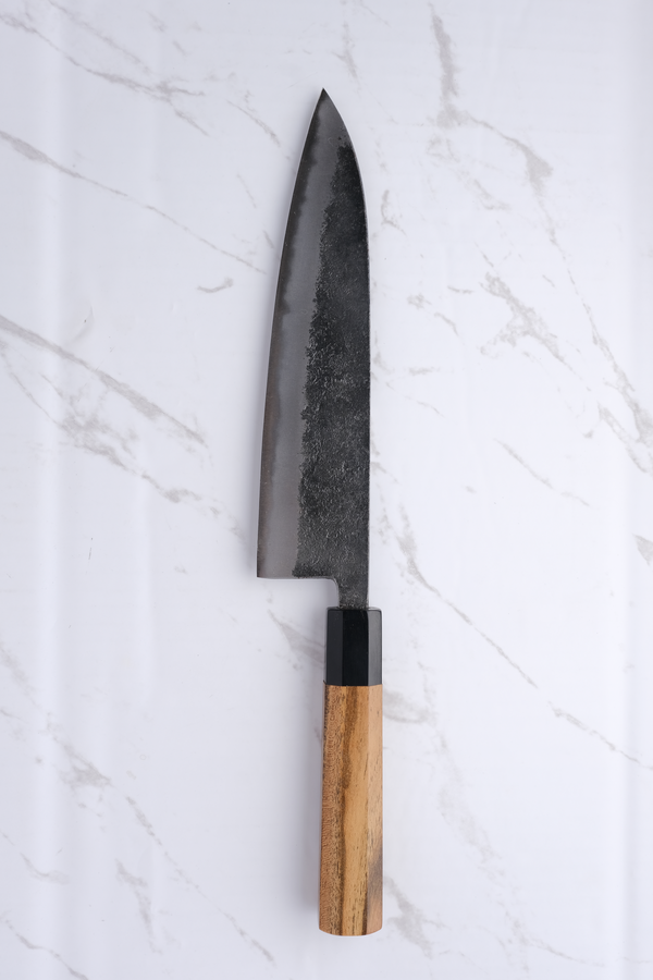 Munetoshi Black Nashiji 210 mm Gyuto - shirogami #2