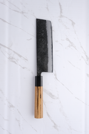 Munetoshi Black Nashiji 165 mm Nakiri - Shirogami #2