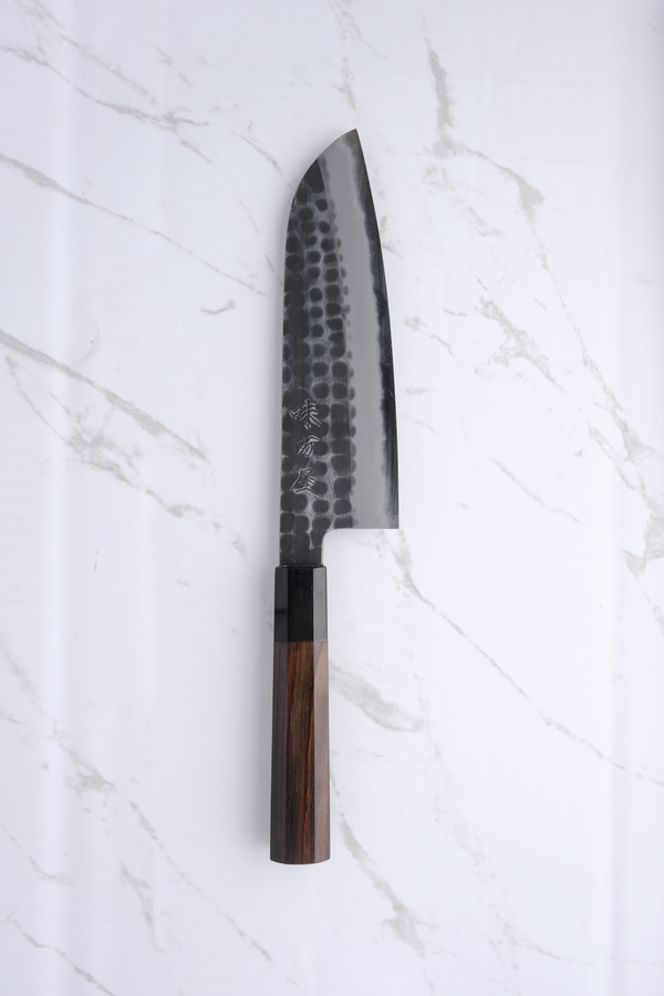 Mutsumi Hinoura Ajikataya 180 mm Santoku - shirogami #2