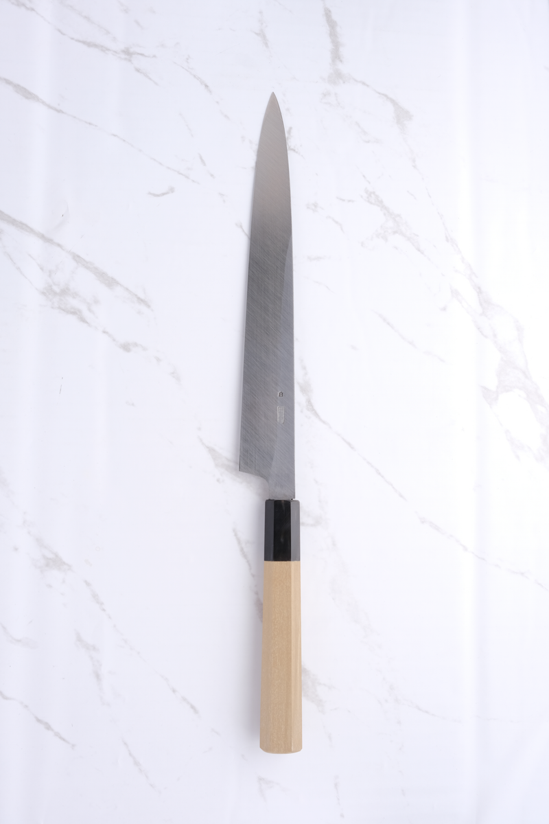 Sakai Kikumori Kikuzuki KU White 2 Yanagiba 240mm.