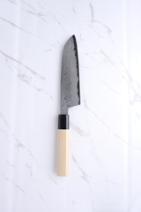 Sakai Kikumori Kikuzuki Uzu 180mm. Santoku - Blue#1