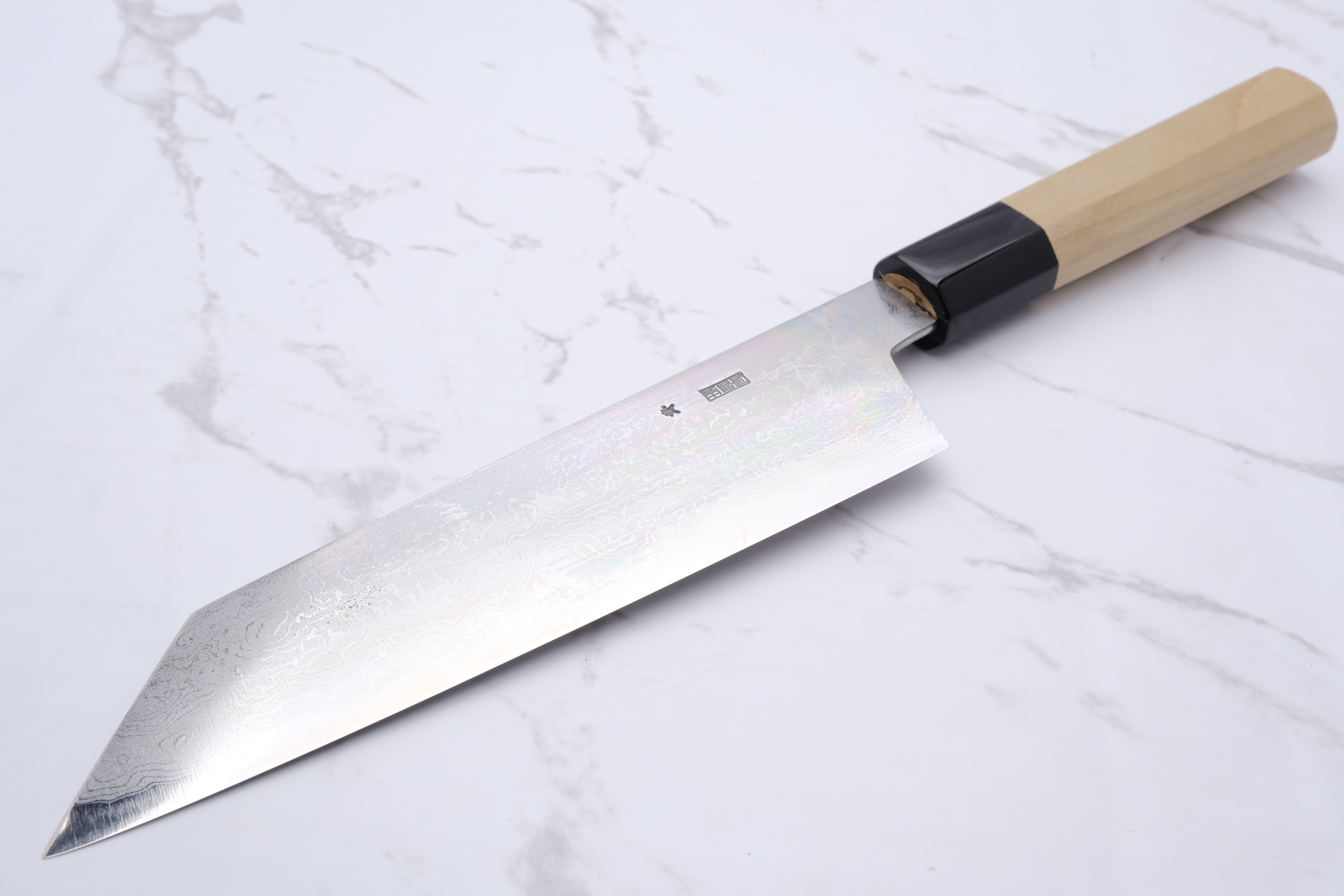 Sakai Kikumori Kikuzuki Uzu 180mm. Bunka - Blue#1