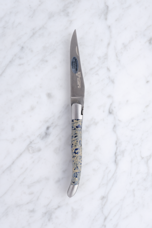 Laguiole Foldekniv 12 cm - Blue Lava stone