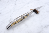 Laguiole Paillete folding knife 12cm - gold