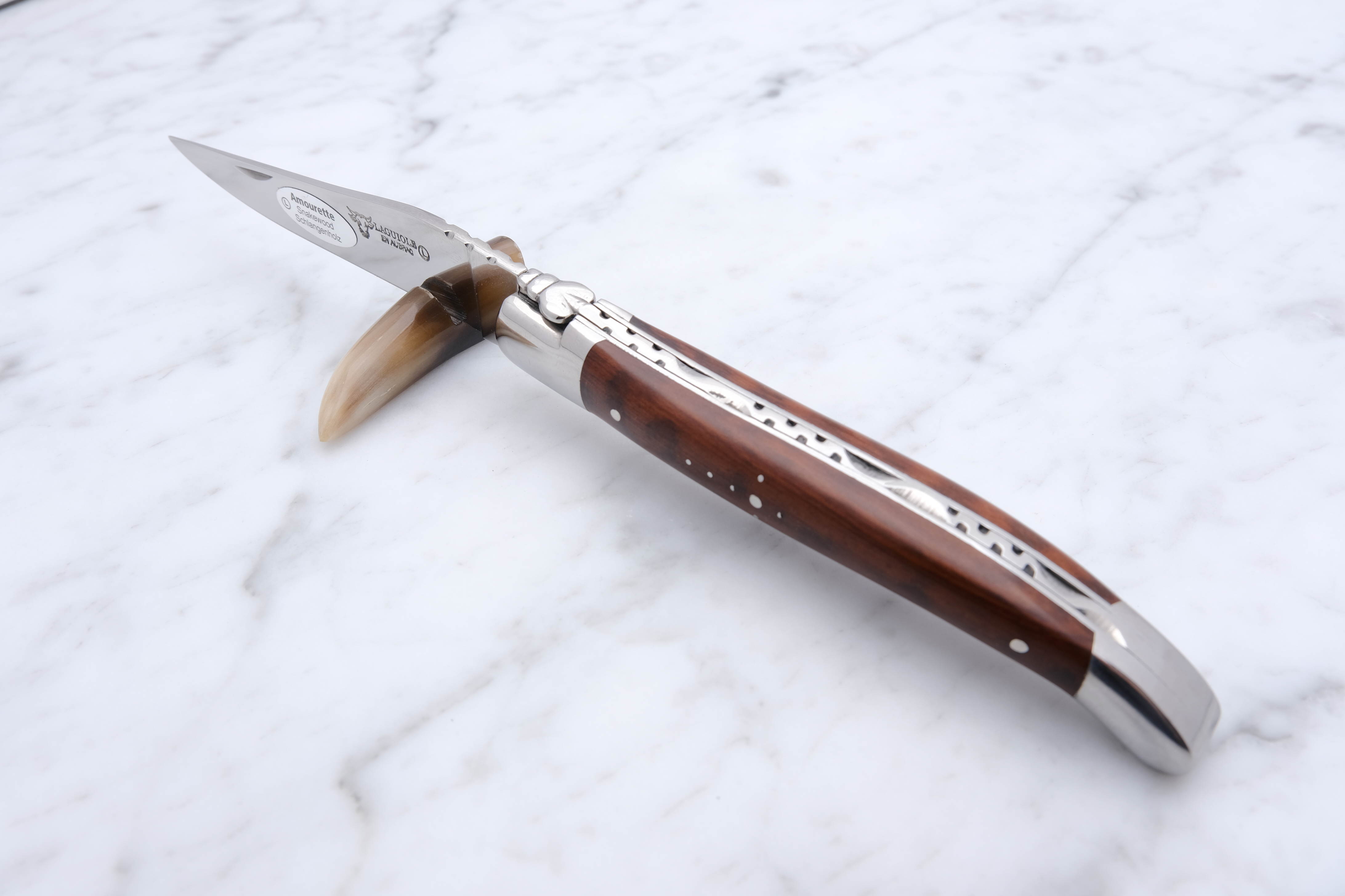 Laguiole Foldekniv 12cm - Snakewood