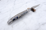 Laguiole Folding knife 12 cm - Blue Lava stone