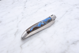 Laguiole Folding knife 12 cm Blue Fusion Mammoth