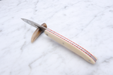 Laguiole Folding knife 10cm. - Beef bone with red interlayer