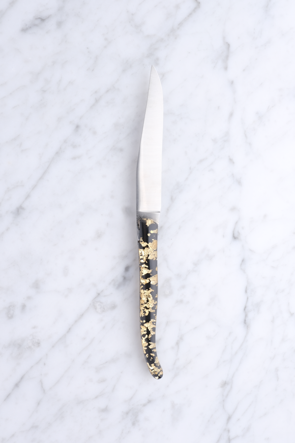 Steak knife - Gold and steel