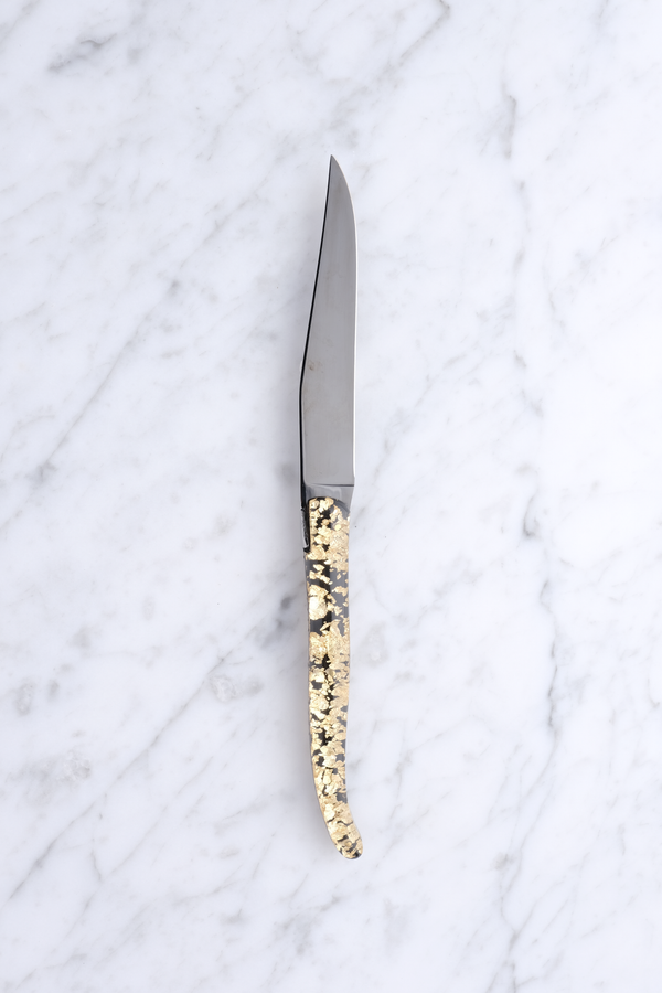 Steakkniv - Guld og Titanium