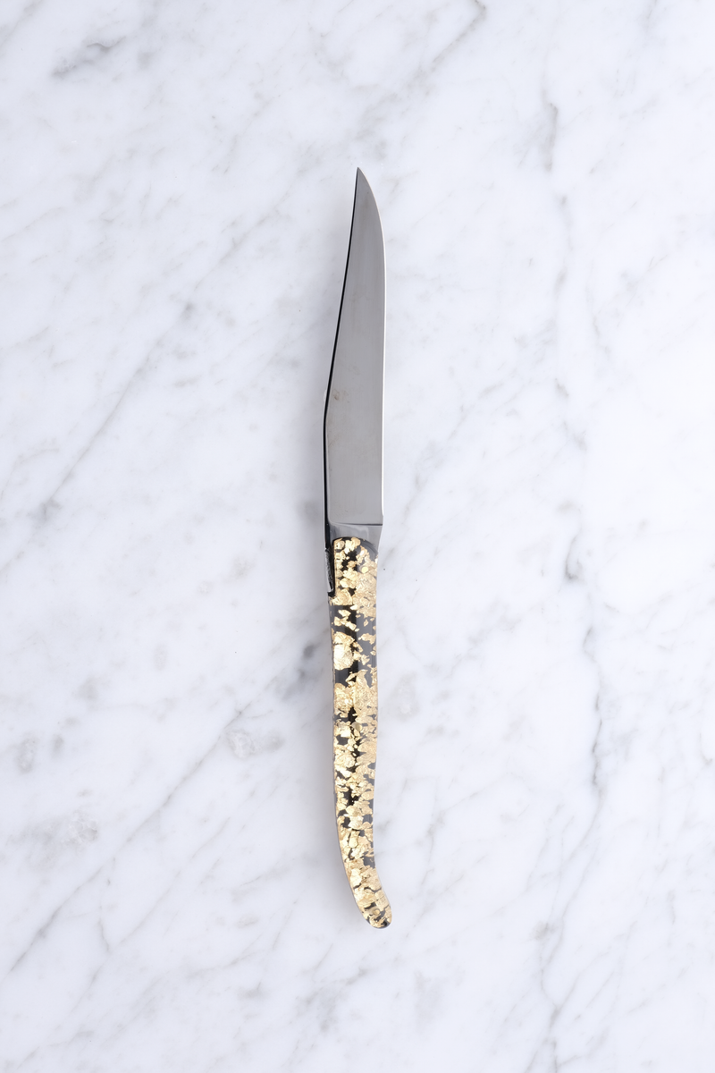 Steakkniv - Guld og Titanium