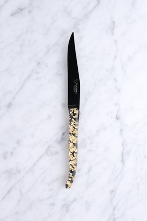 Steak Knife - Gold and Titanium