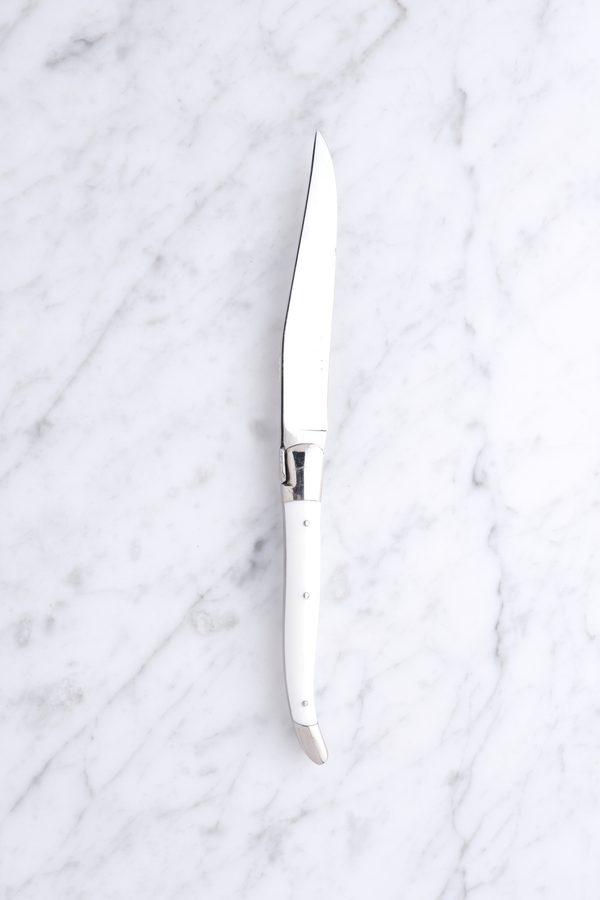 Steak knife - White Corian