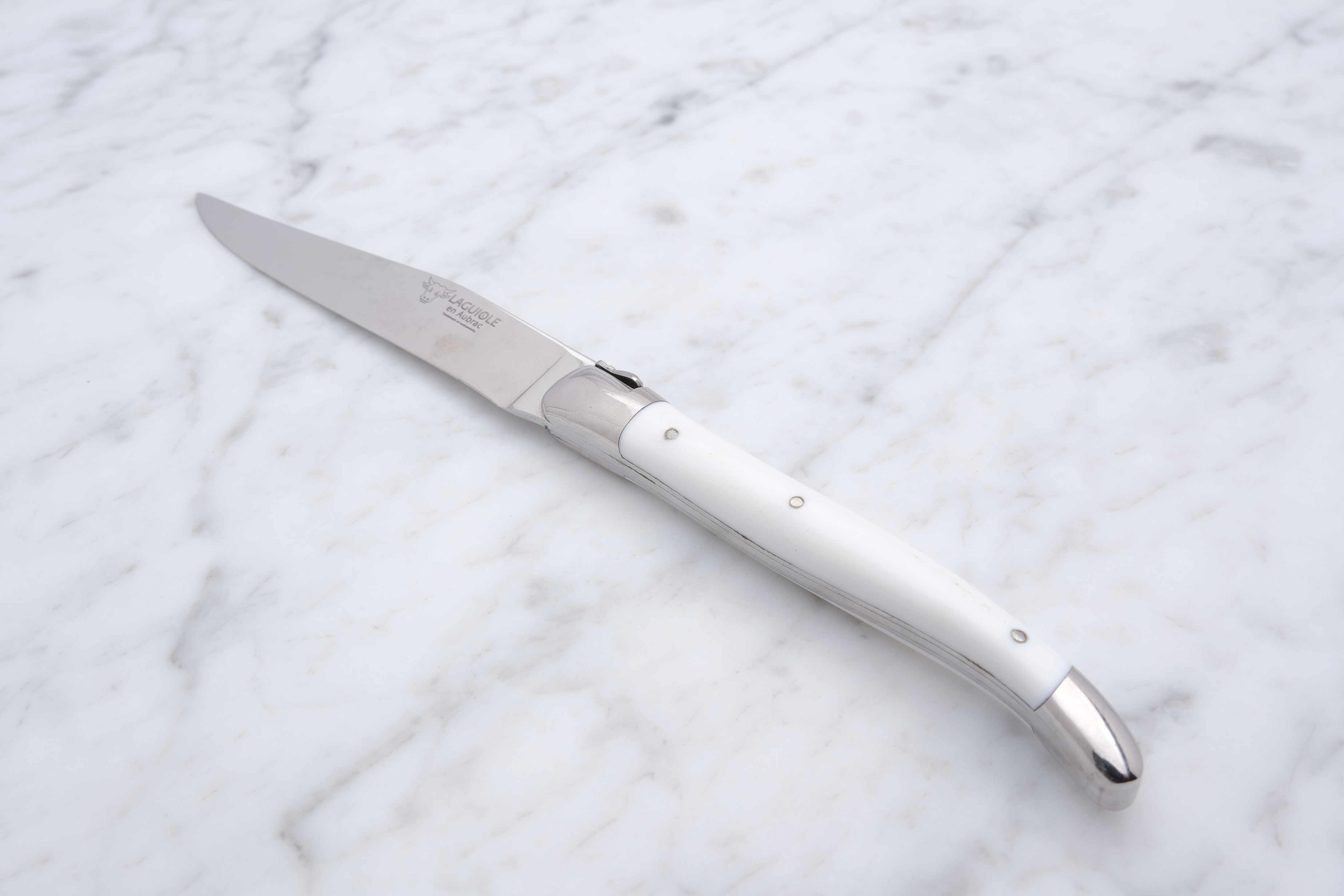 Steakkniv - Hvid Corian