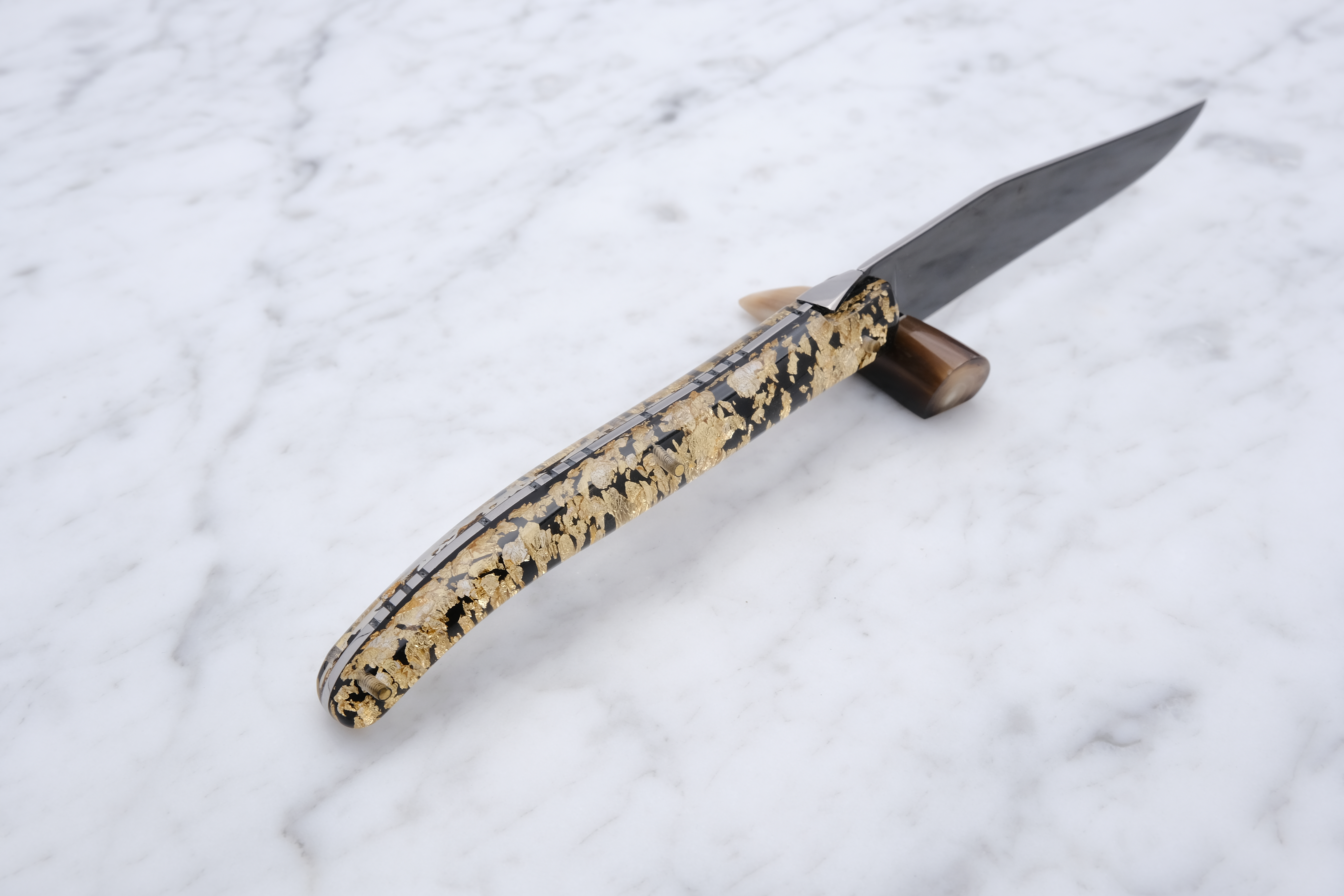 Steakkniv - Guld og Titanium