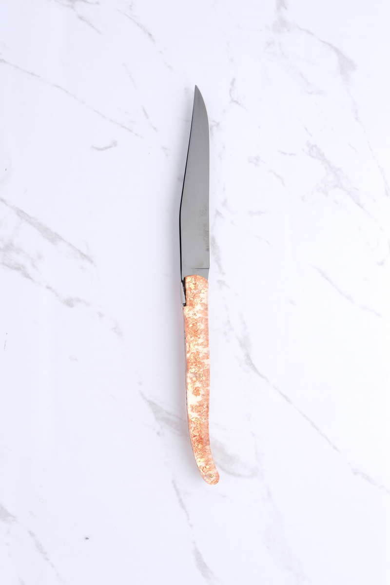 Steakkniv - Kobber og Titanium