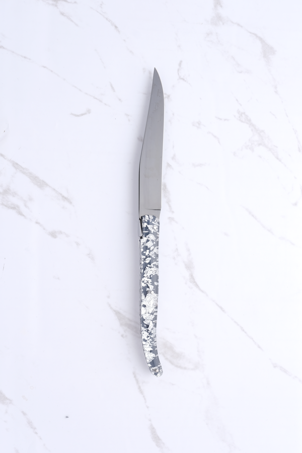 Steakkniv - Sølv og Titanium