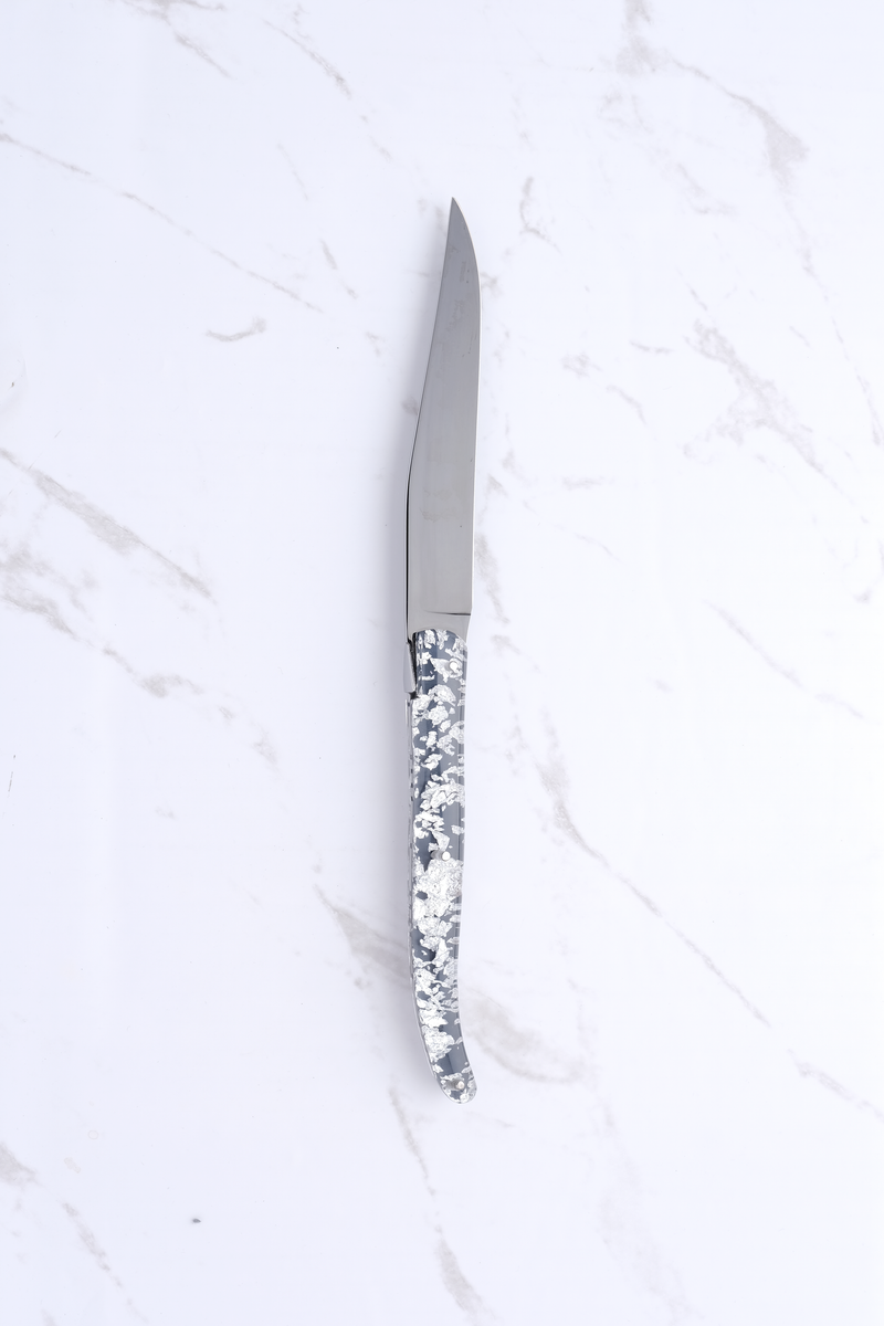 Steakkniv - Sølv og Titanium