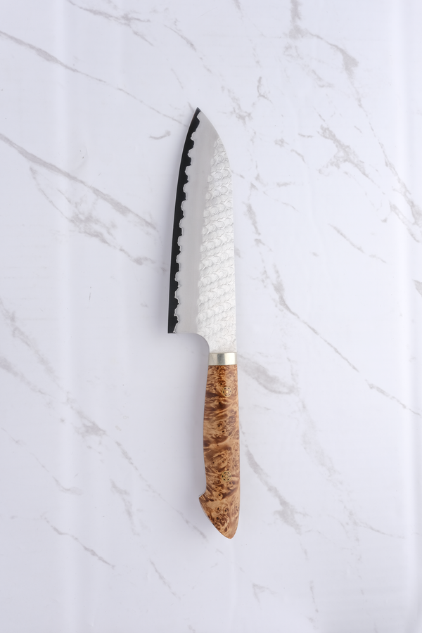 Nigara Hamono Santoku 180mm SG2 - Western Maple