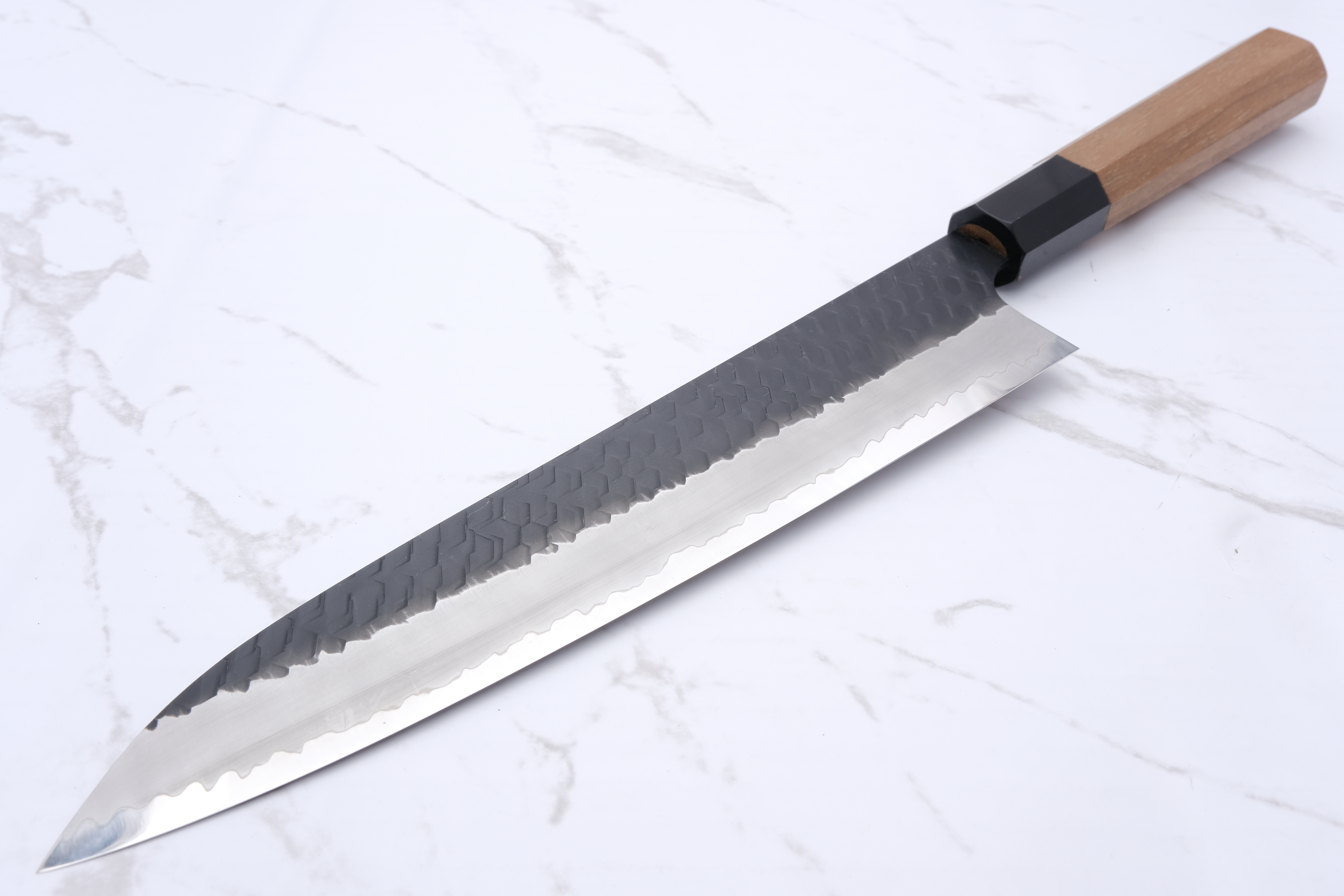 Nigara Hamono 240 mm Gyoto SG2 Kurouchi Walnut