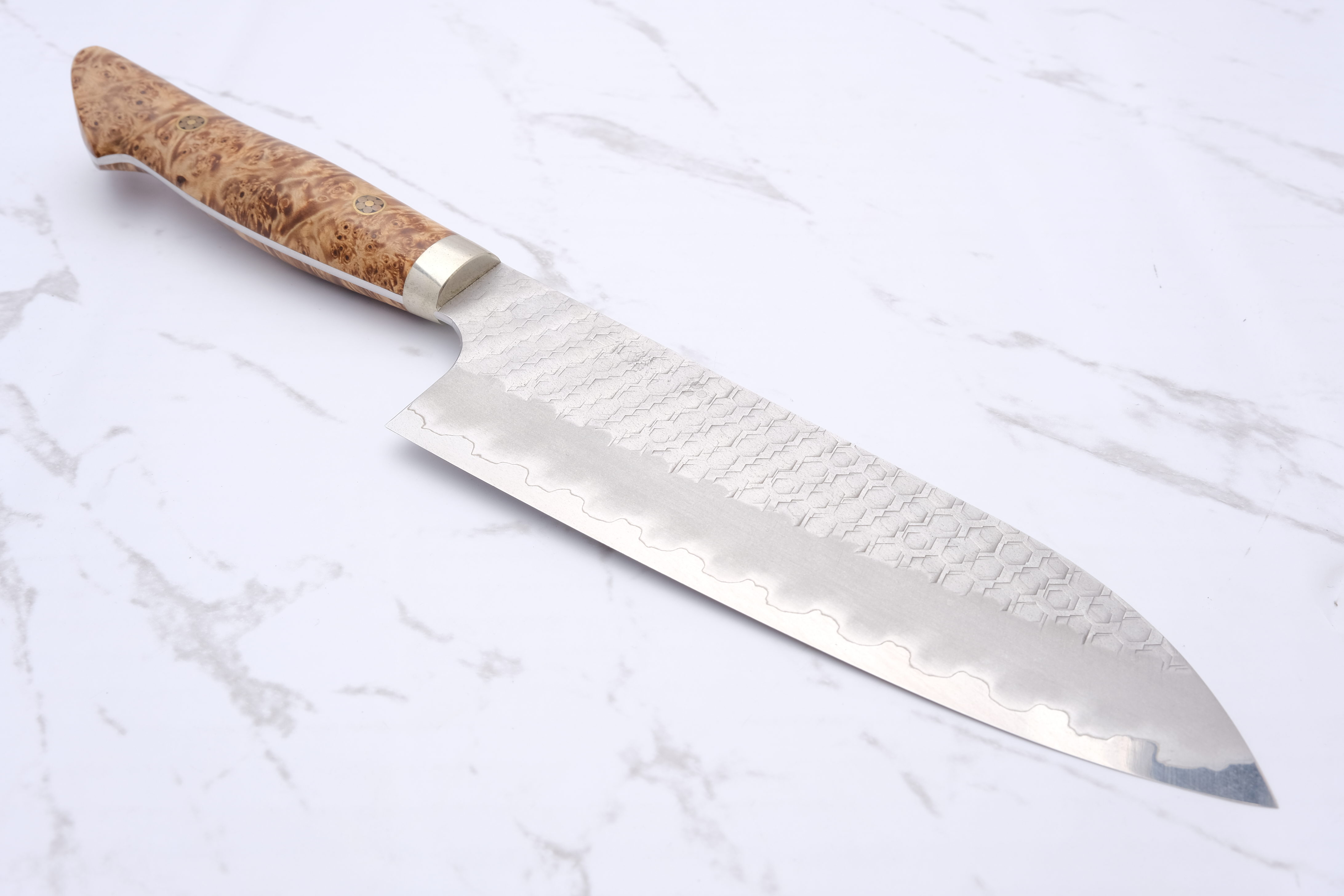 Nigara Hamono Santoku 180 mm SG2 - Western Maple