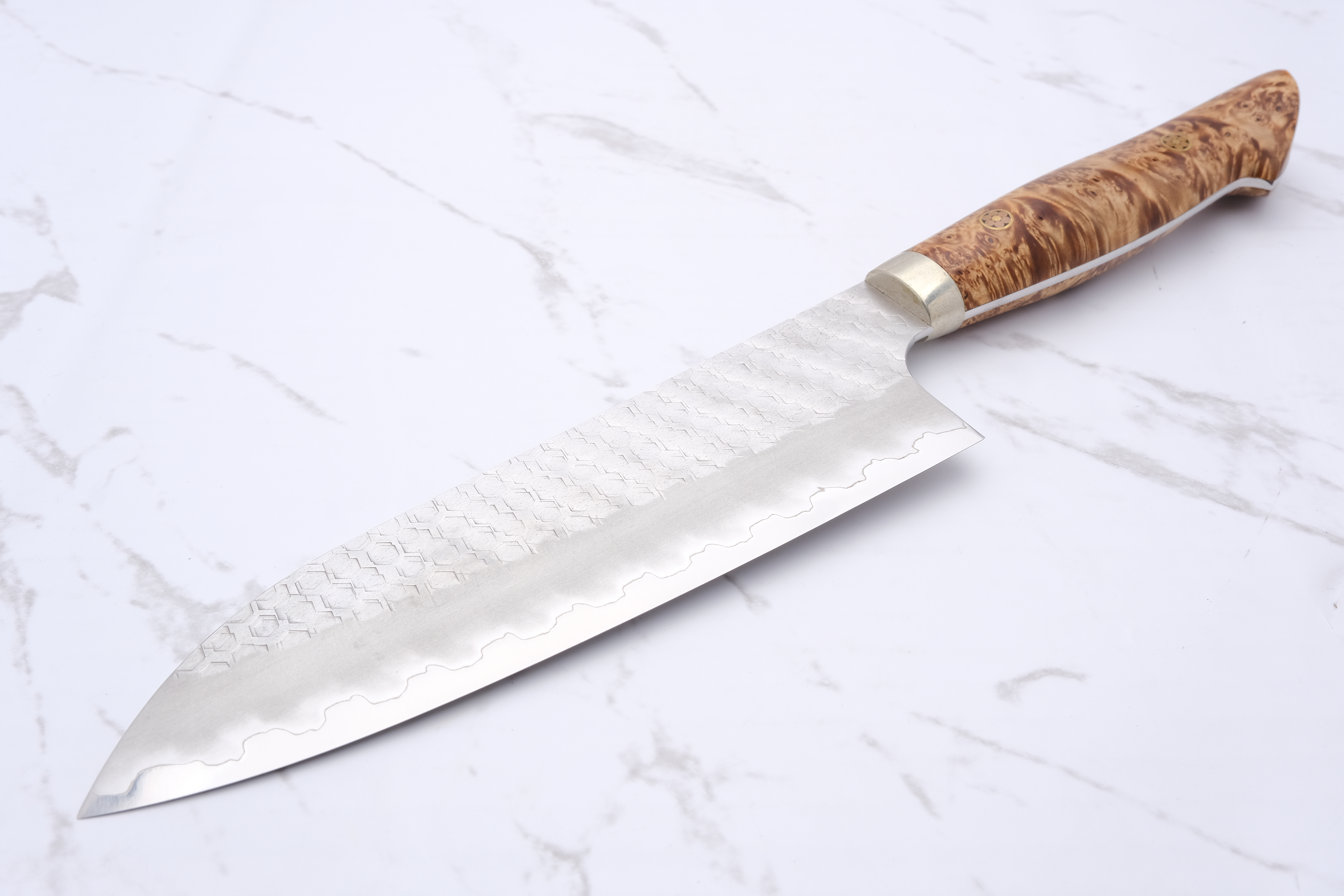 Nigara Hamono Santoku 180 mm SG2 - Western Maple