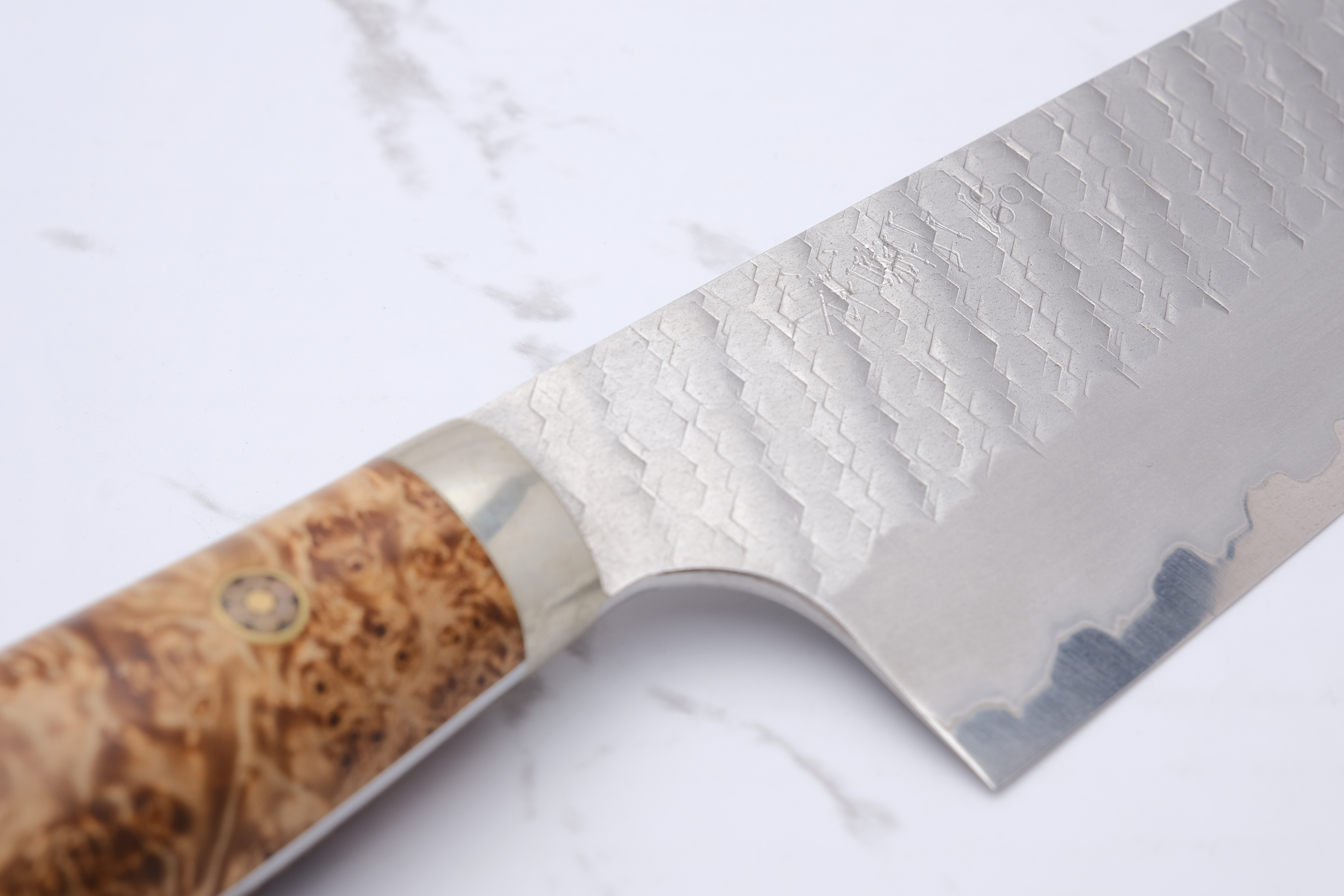 Nigara Hamono Santoku 180 mm SG2 - Western Maple