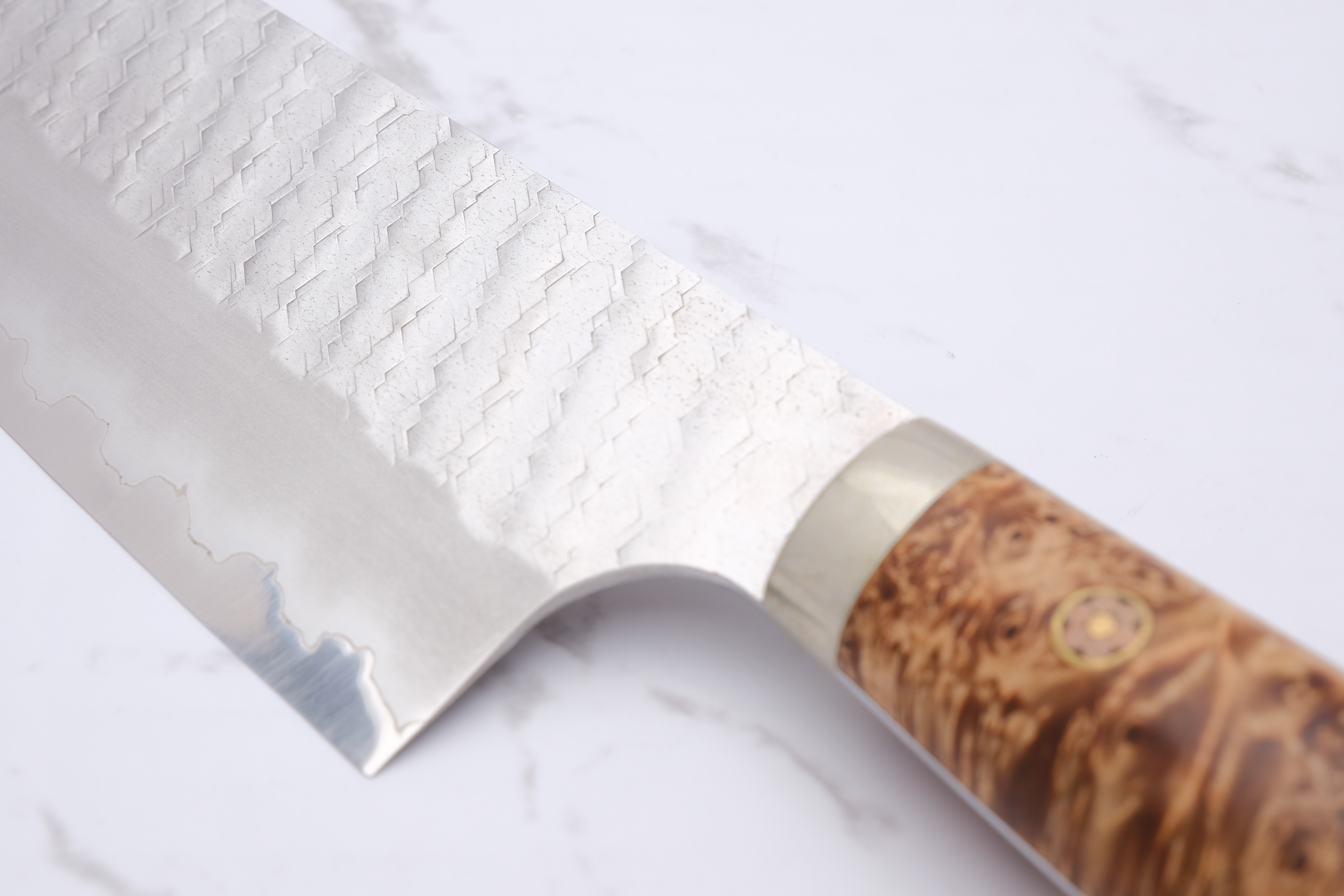 Nigara Hamono Santoku 180 mm SG2 - Western Maple