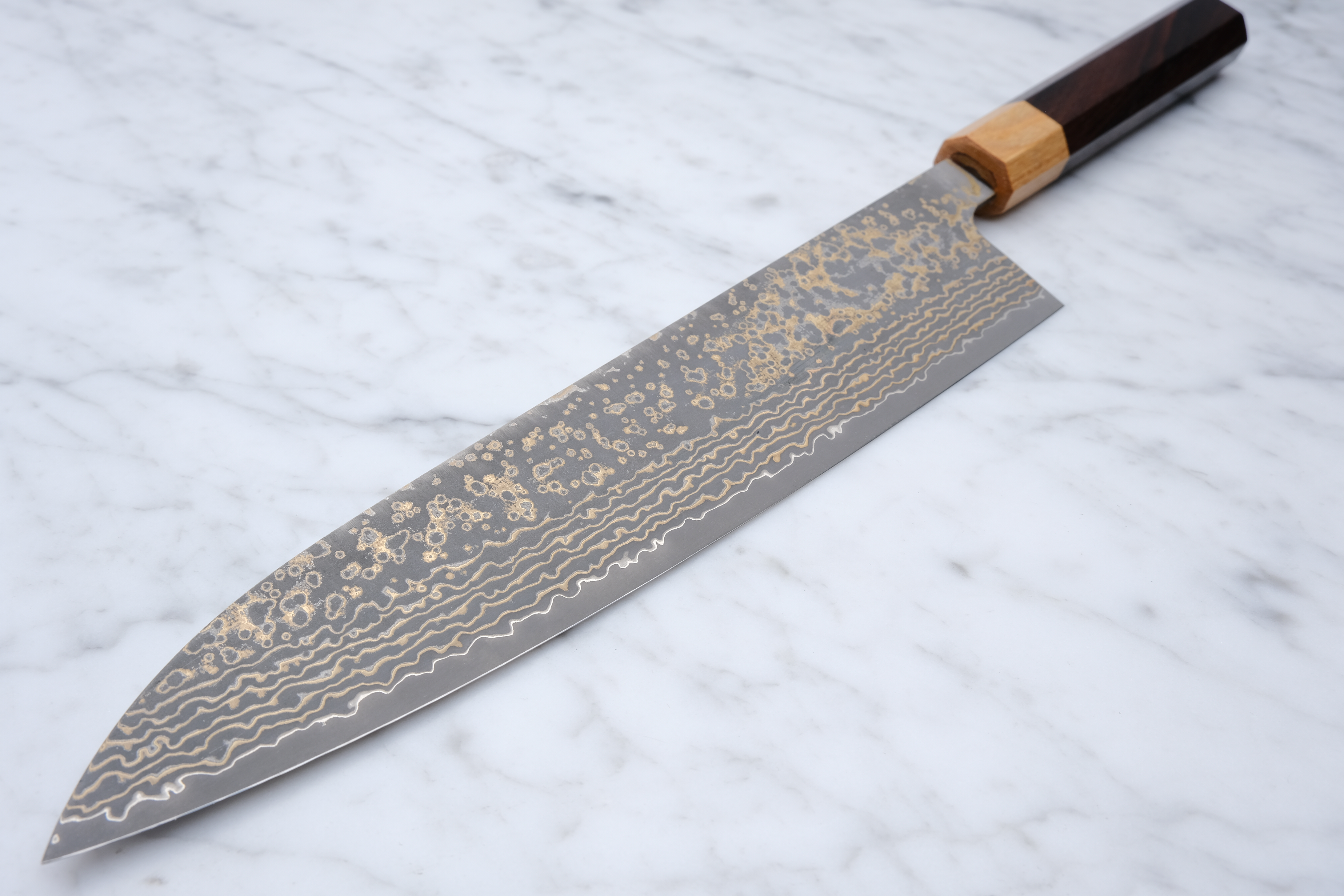 Takeshi Saji 240 mm Gyuto VG-10 Gold