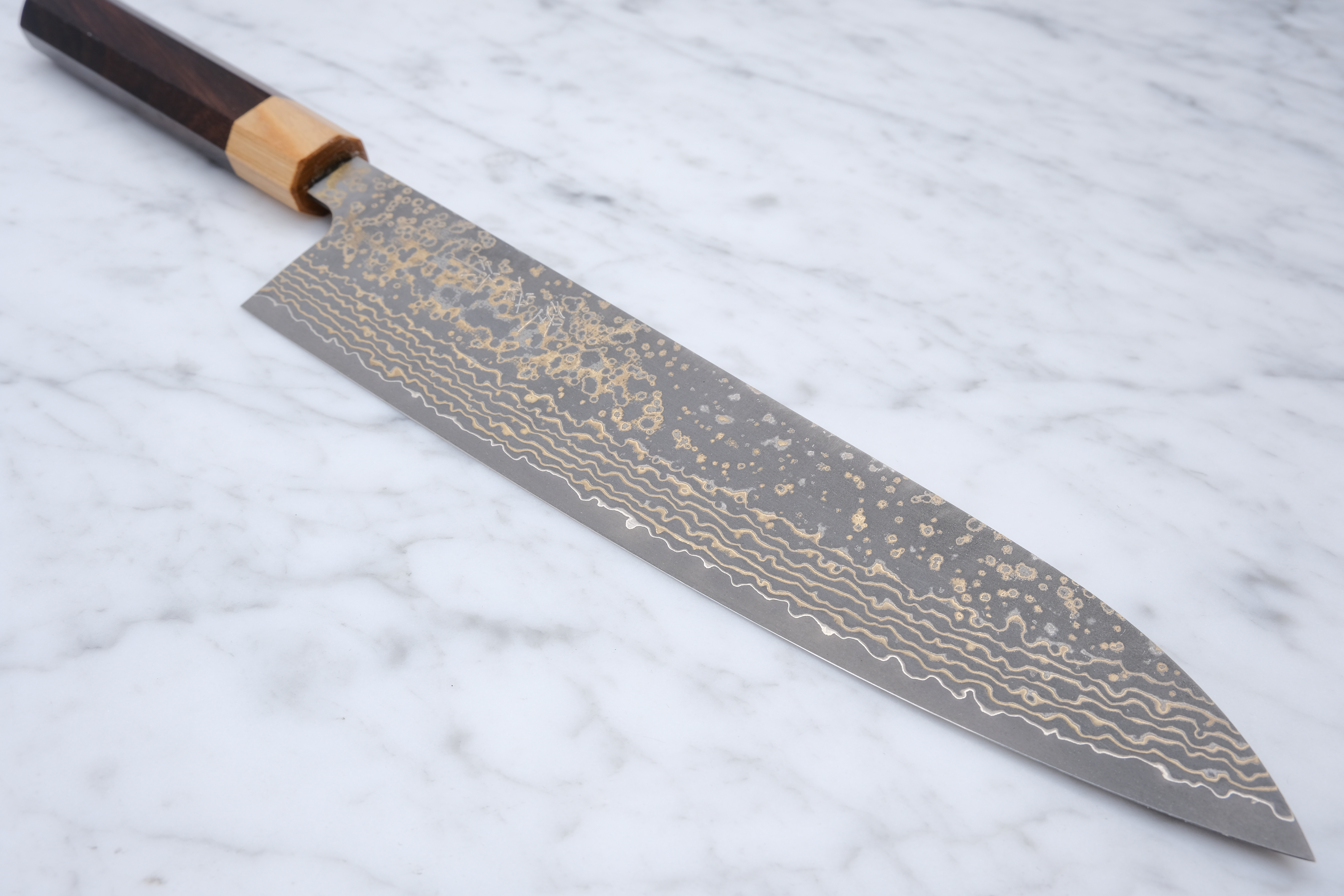 Takeshi Saji 240 mm Gyuto VG-10 Gold