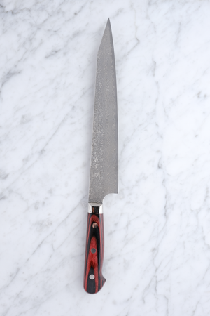 Yoshimi Kato VG-10 Damascus Western - 250 mm K-tip Sujihiki