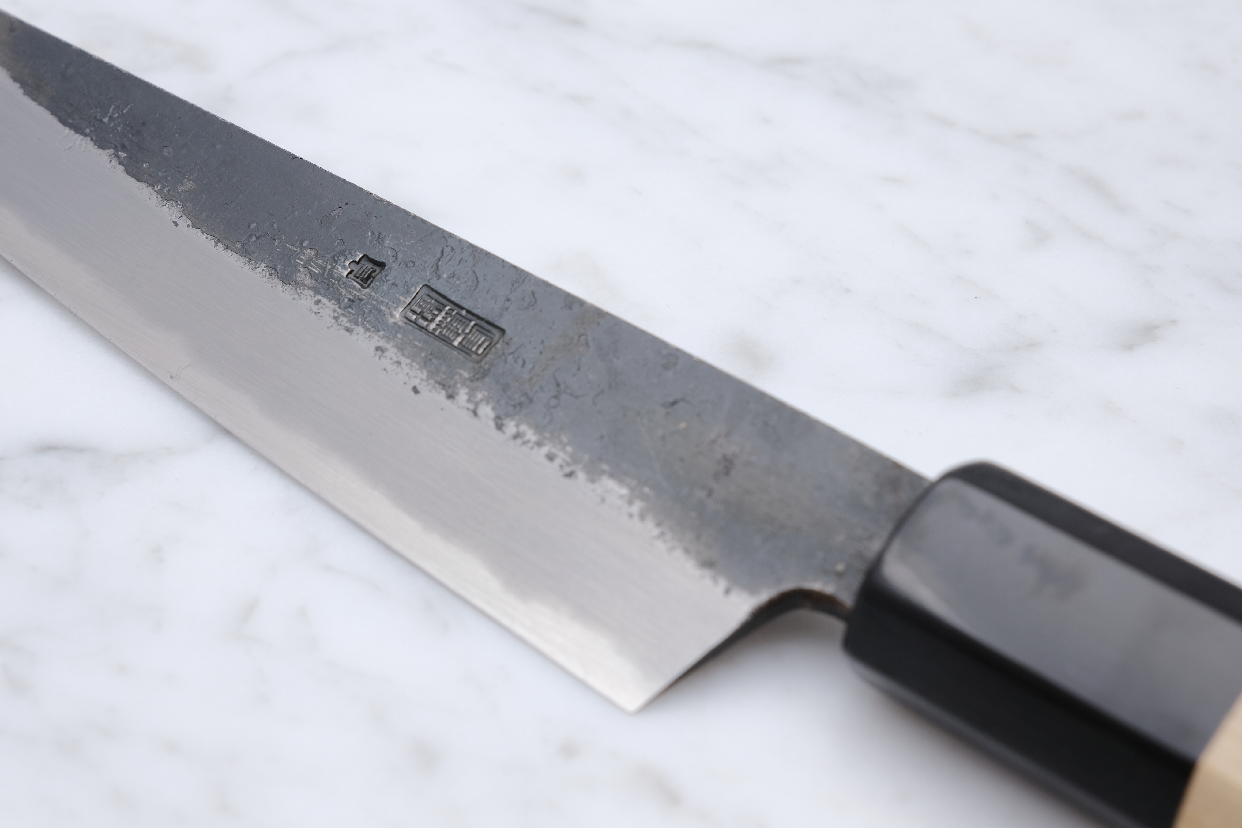 Sakai Kikumori Kikuzuki KU Weiß 2 Kiritsuke Petty 135mm.