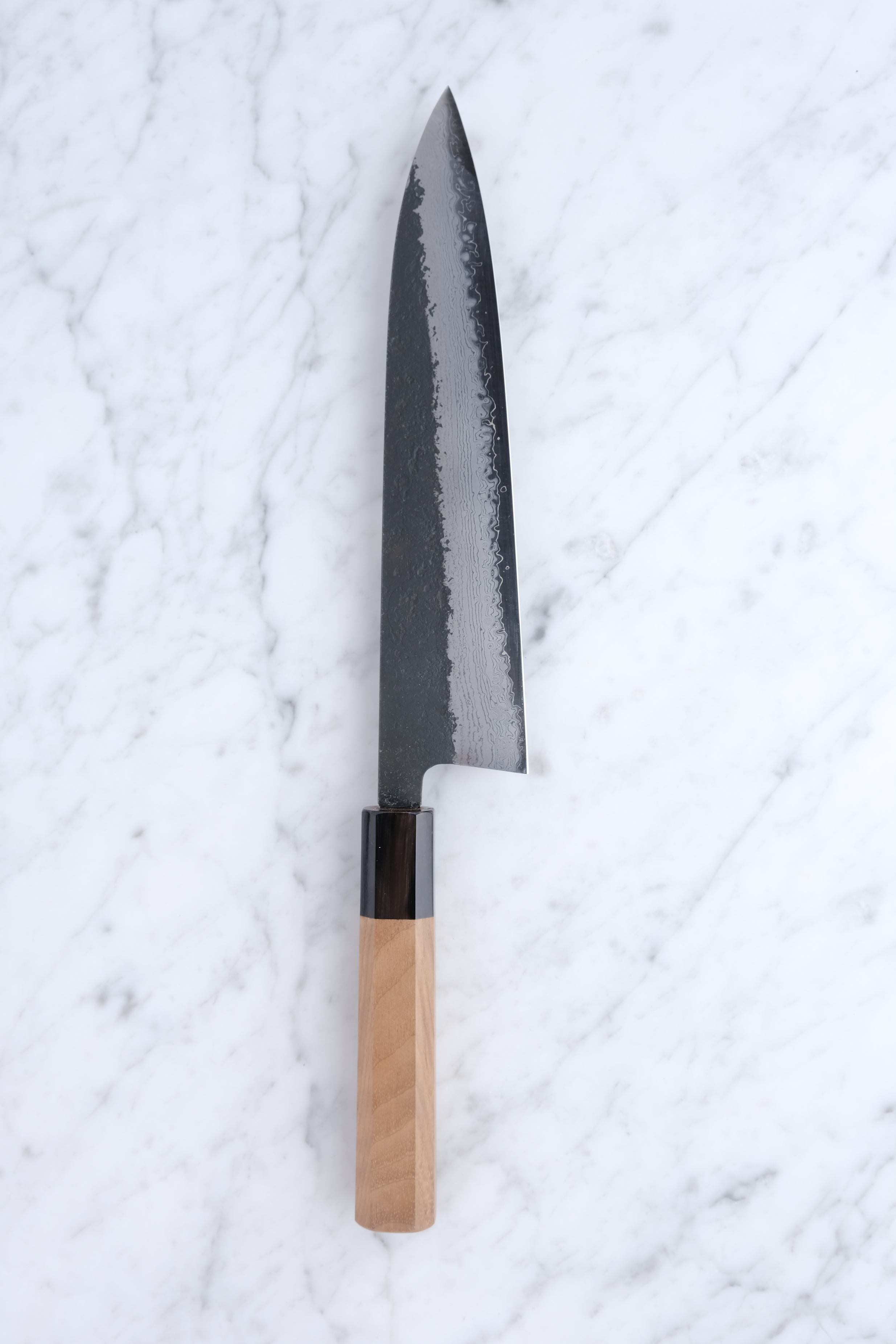 Hatsukokoro Shinkiro Aogami Super Valnød - 210 mm Gyuto
