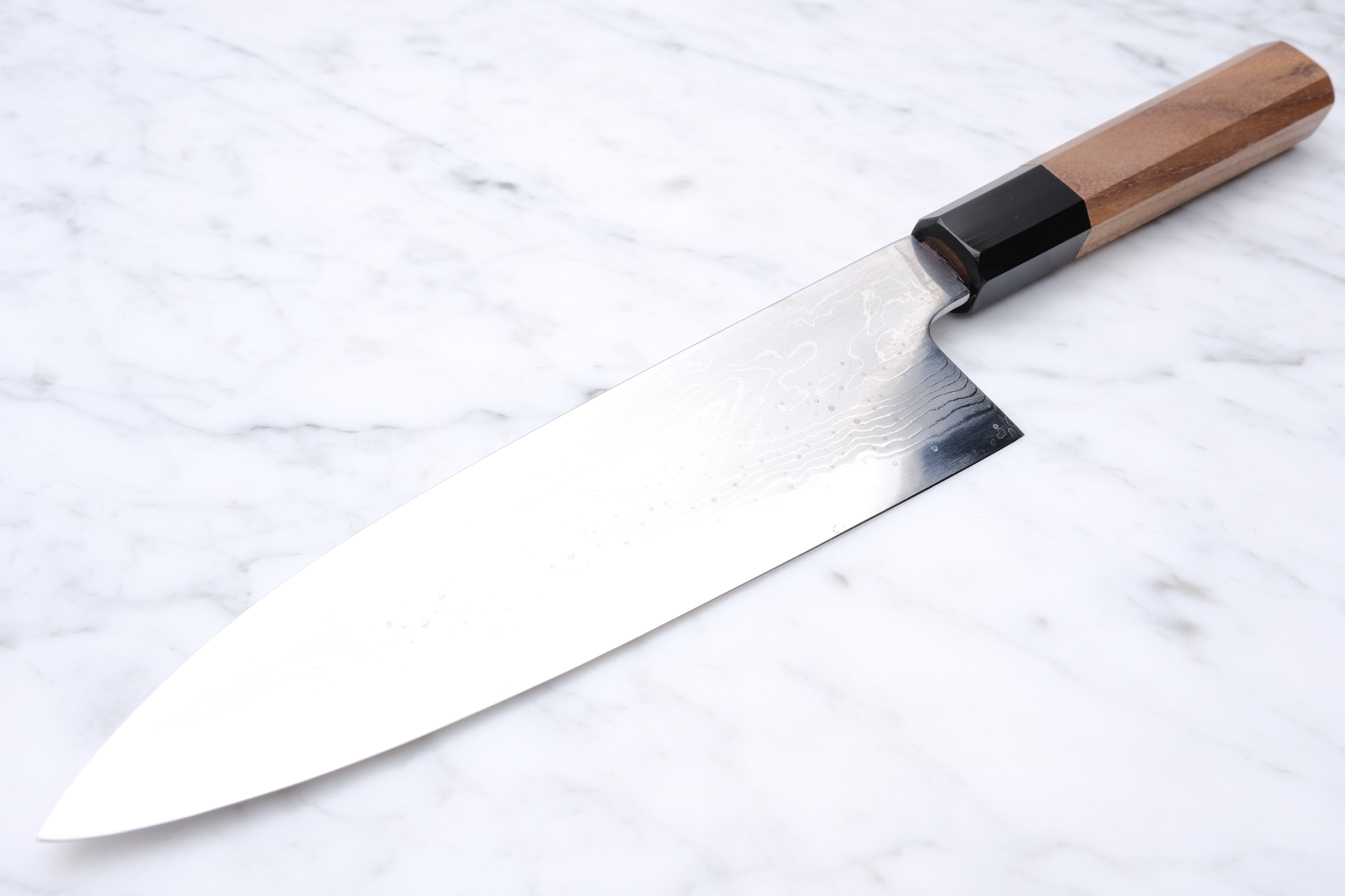 Hatsukokoro Komorebi 180 mm Santoku Damaskus Blue-1 - 2nd. sortering