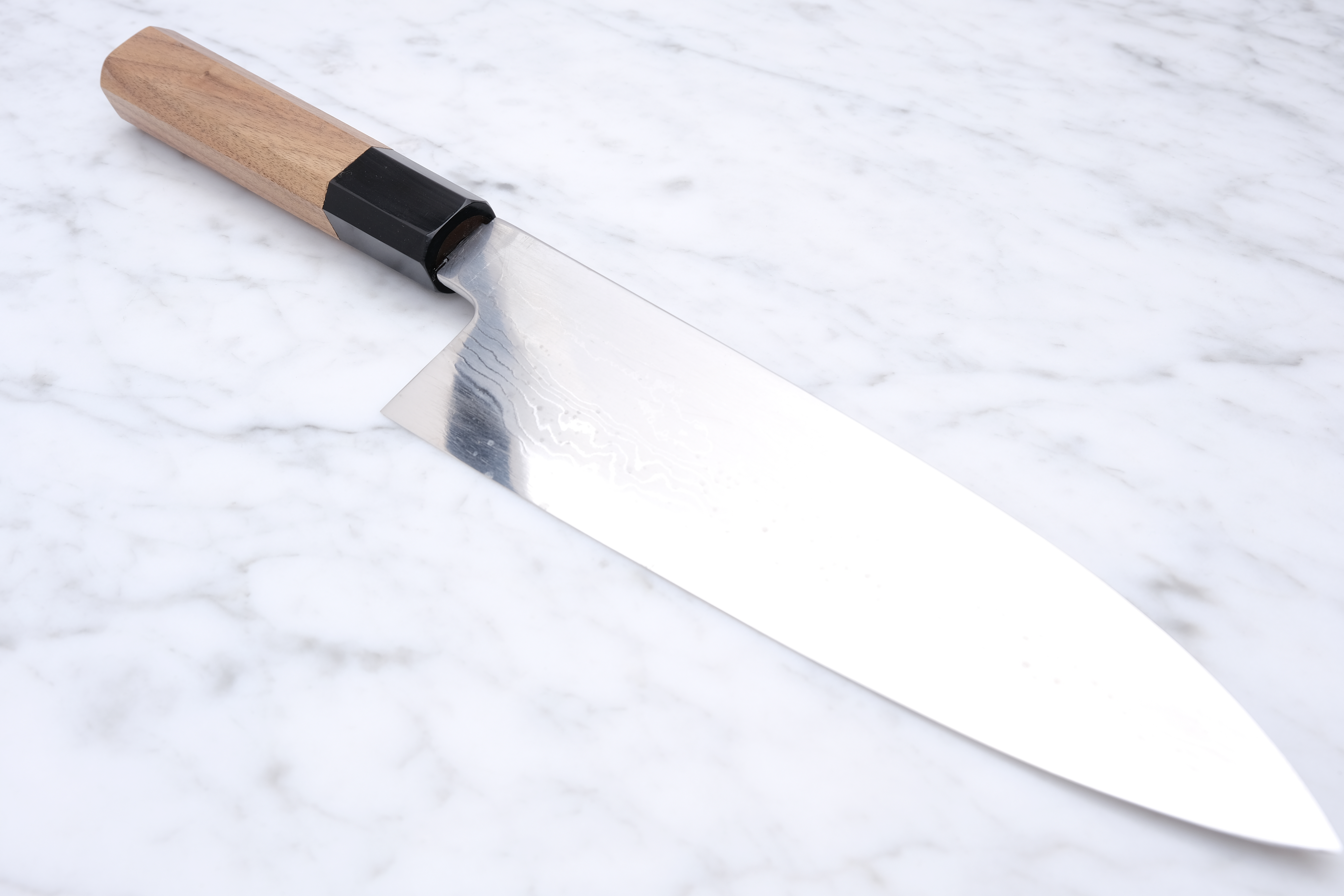 Hatsukokoro Komorebi 180 mm Santoku Damaskus Blue-1 - 2nd. sortering