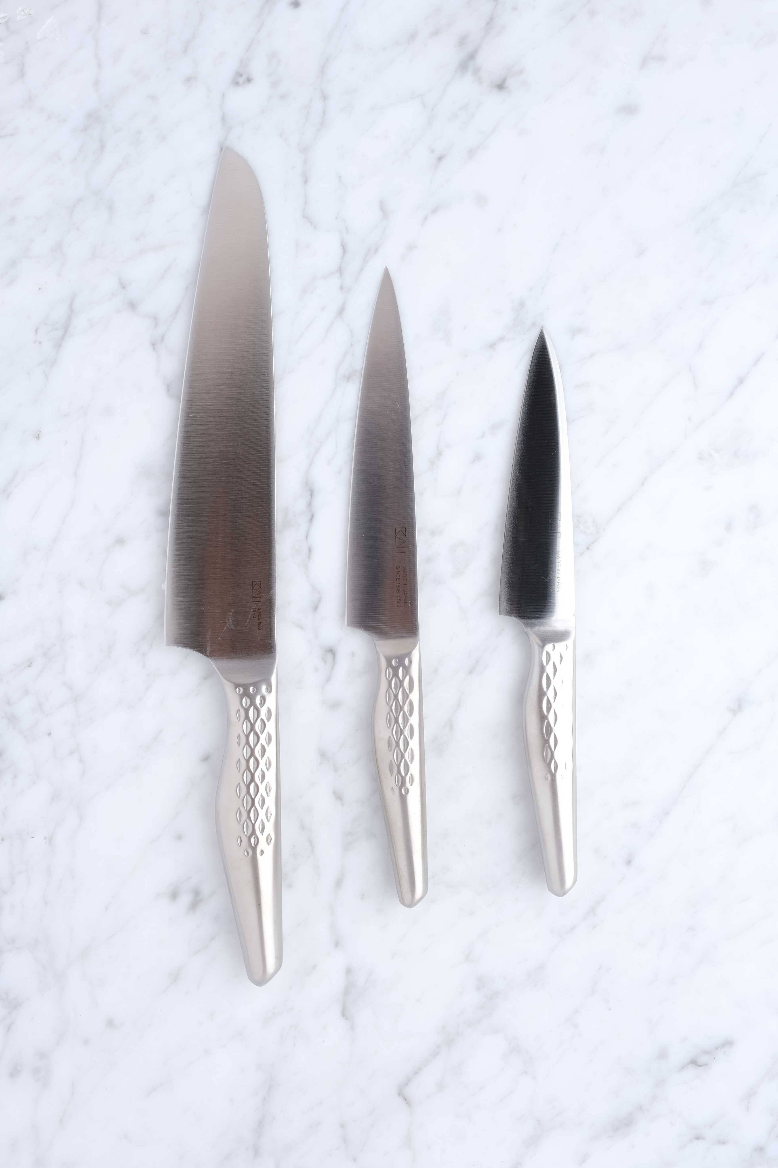 Shoso Knife set Chef's knife, utility and herb knife