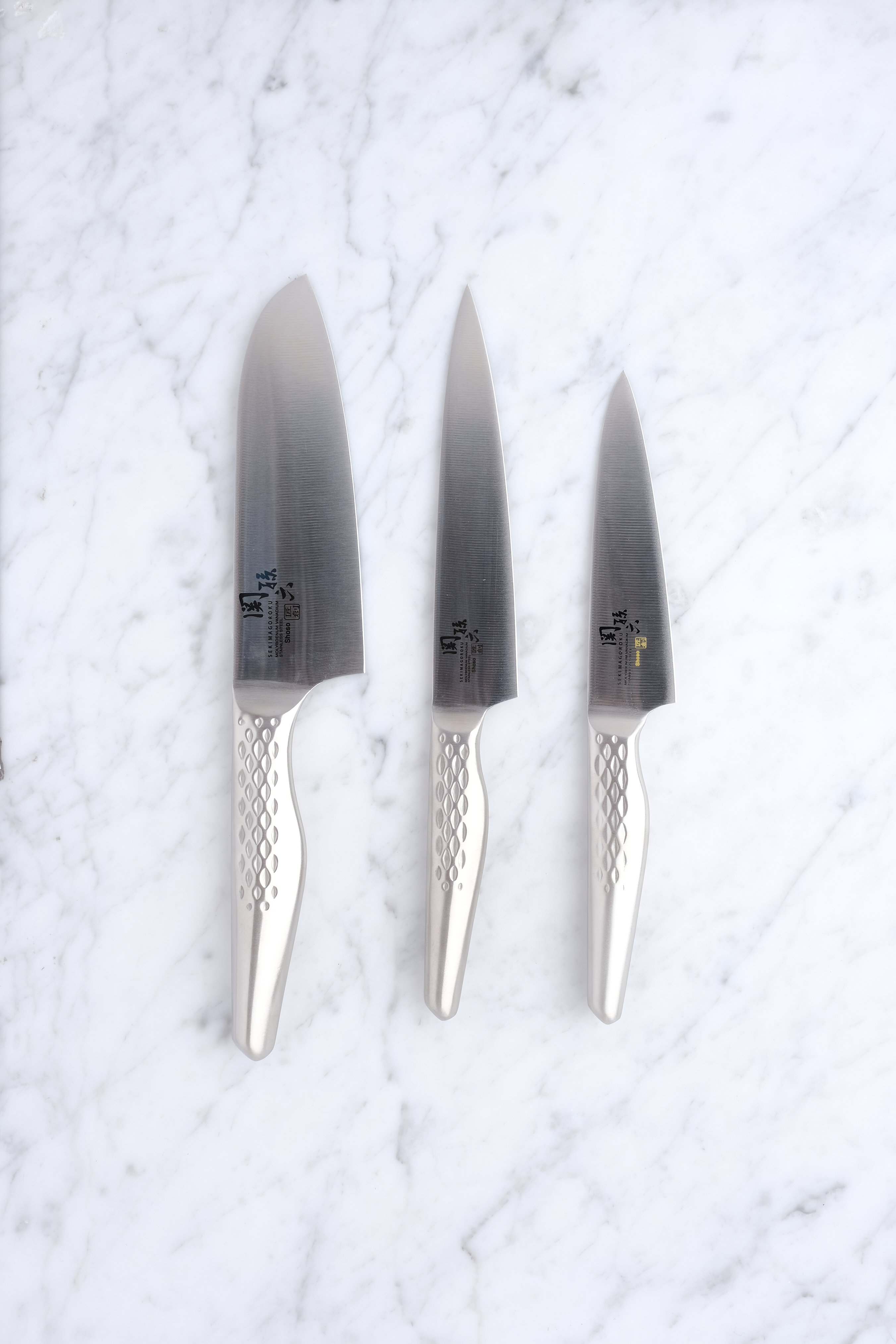 Shoso Messerset Santoku, Allzweck- und Kräutermesser