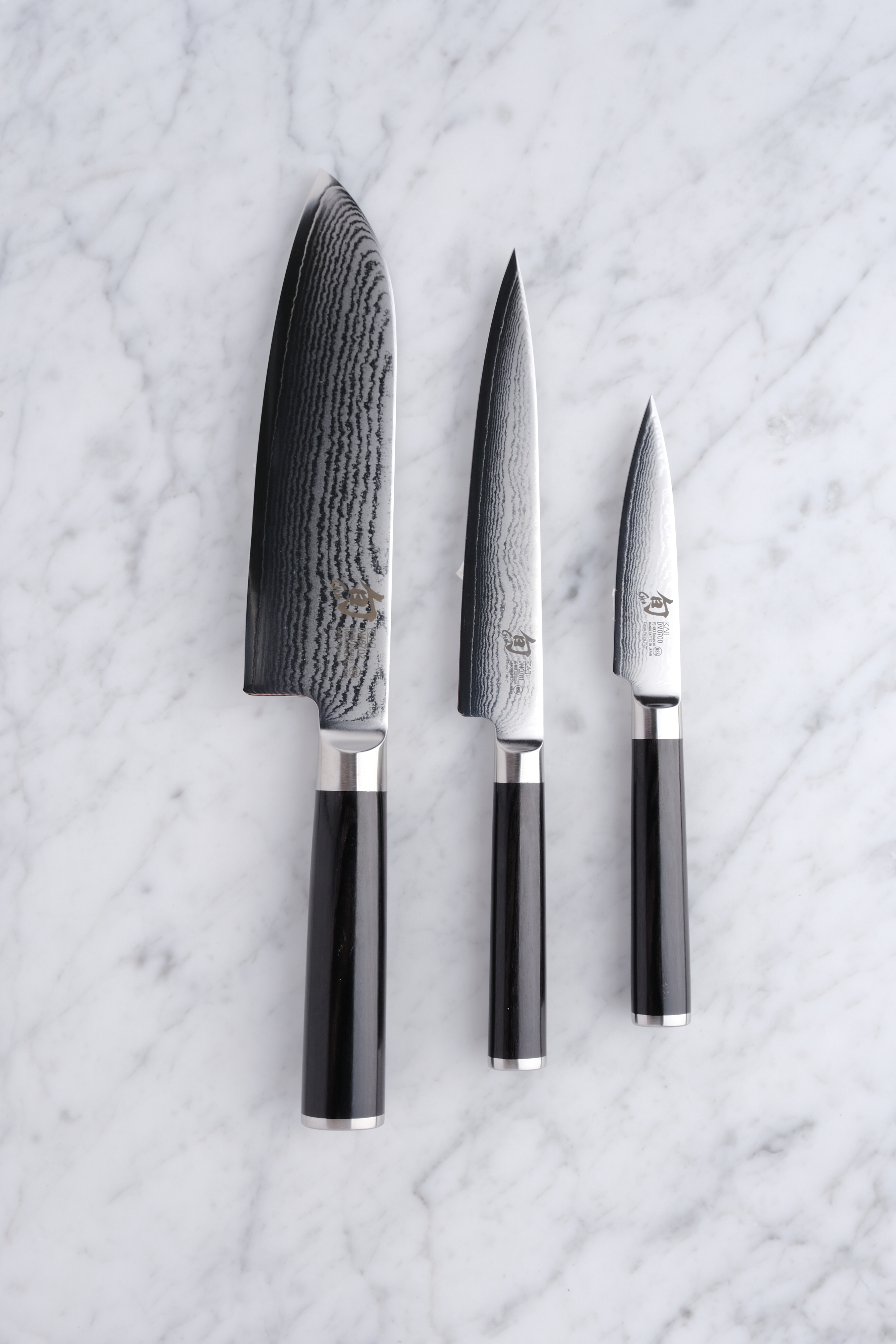 Shun Classic Messerset, Kräutermesser, Allzweckmesser und Santoku